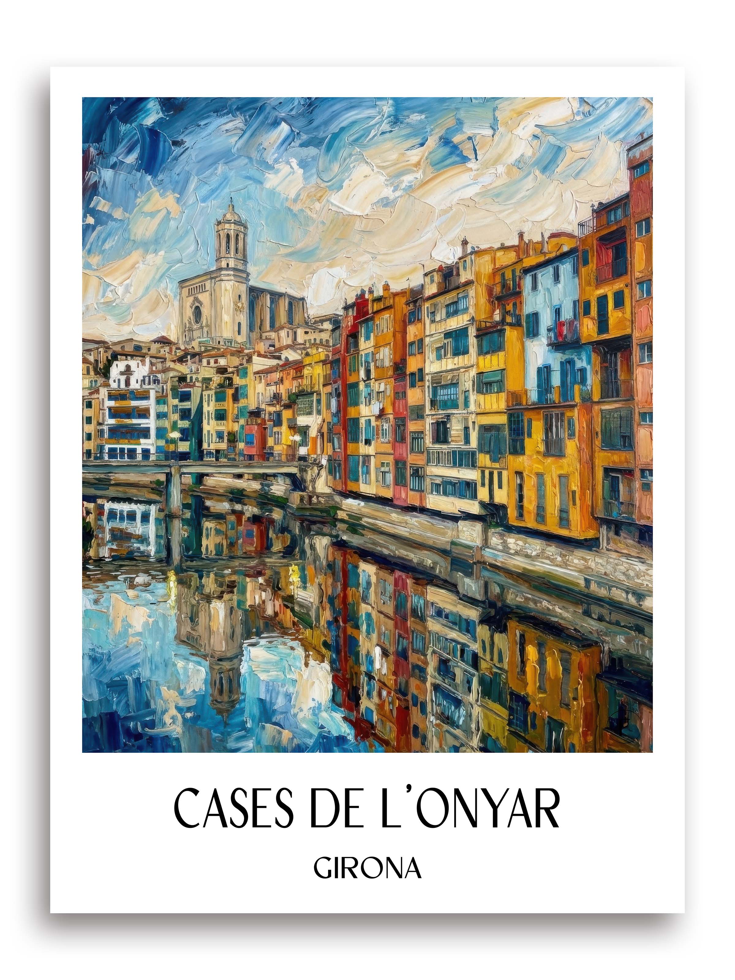 cases-de-l'onyar-girona-spanien-poster-oil-painting-oelgemaelde
