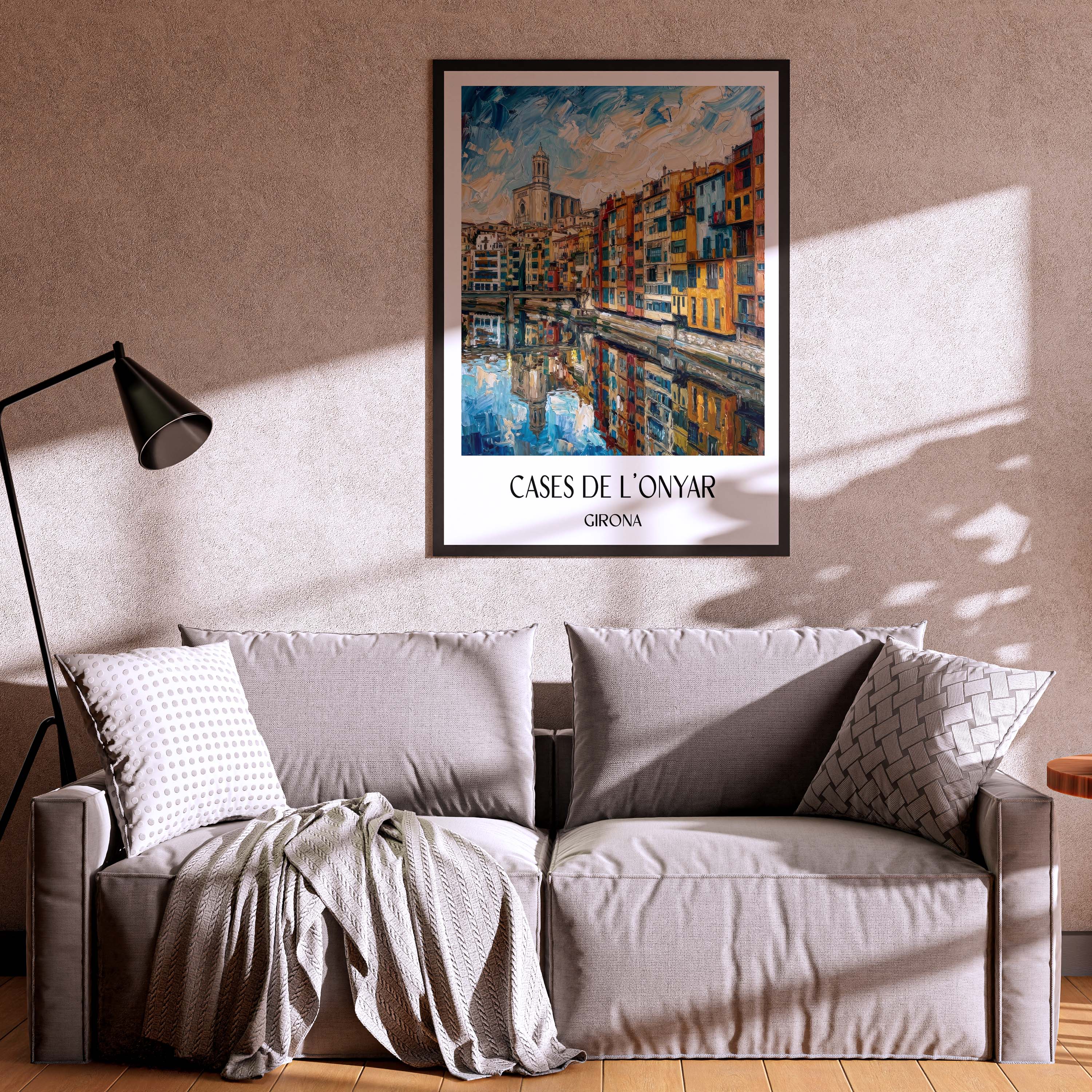 cases-de-l'onyar-girona-spanien-poster-oil-painting-oelgemaelde