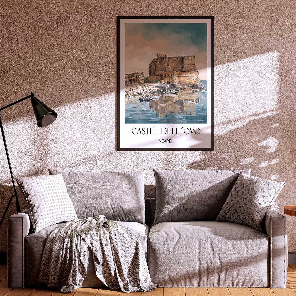 castel-dell´ovo-neapel-italien-poster-aquarell