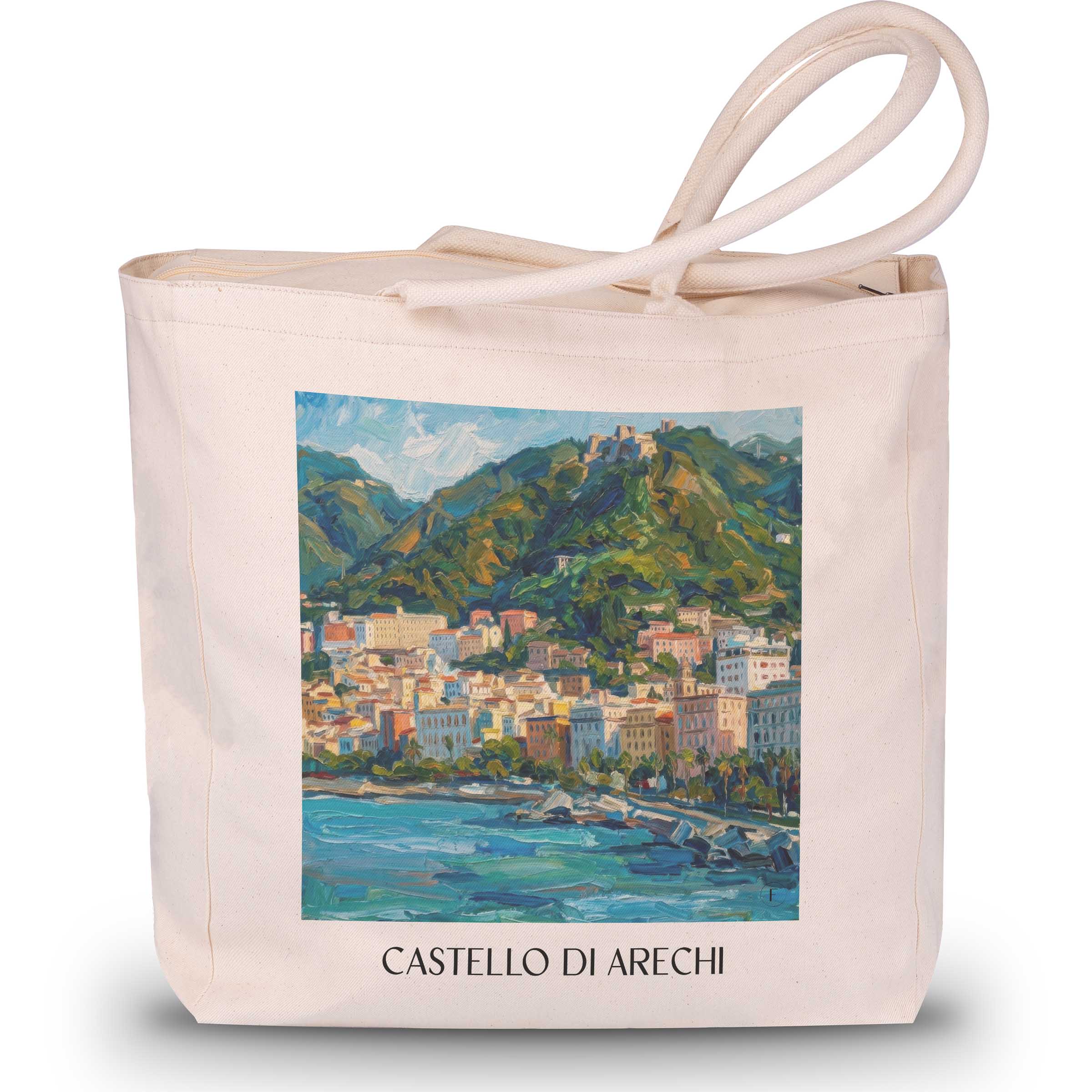 castello-di-arechi-salerno-italien-einkaufstasche-oil-painting-oelgemaelde