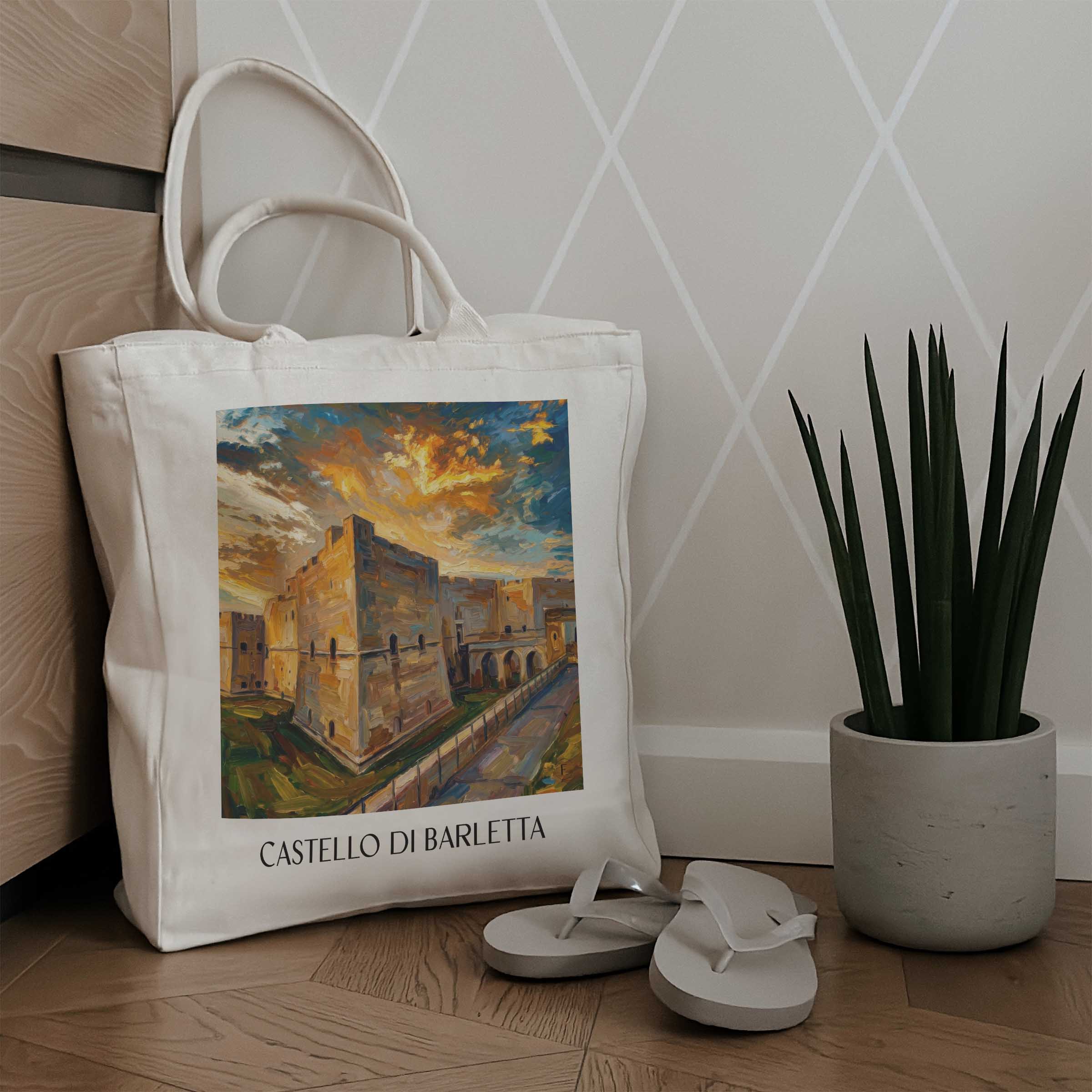 castello-di-barletta-apulien-italien-einkaufstasche-oil-painting-oelgemaelde