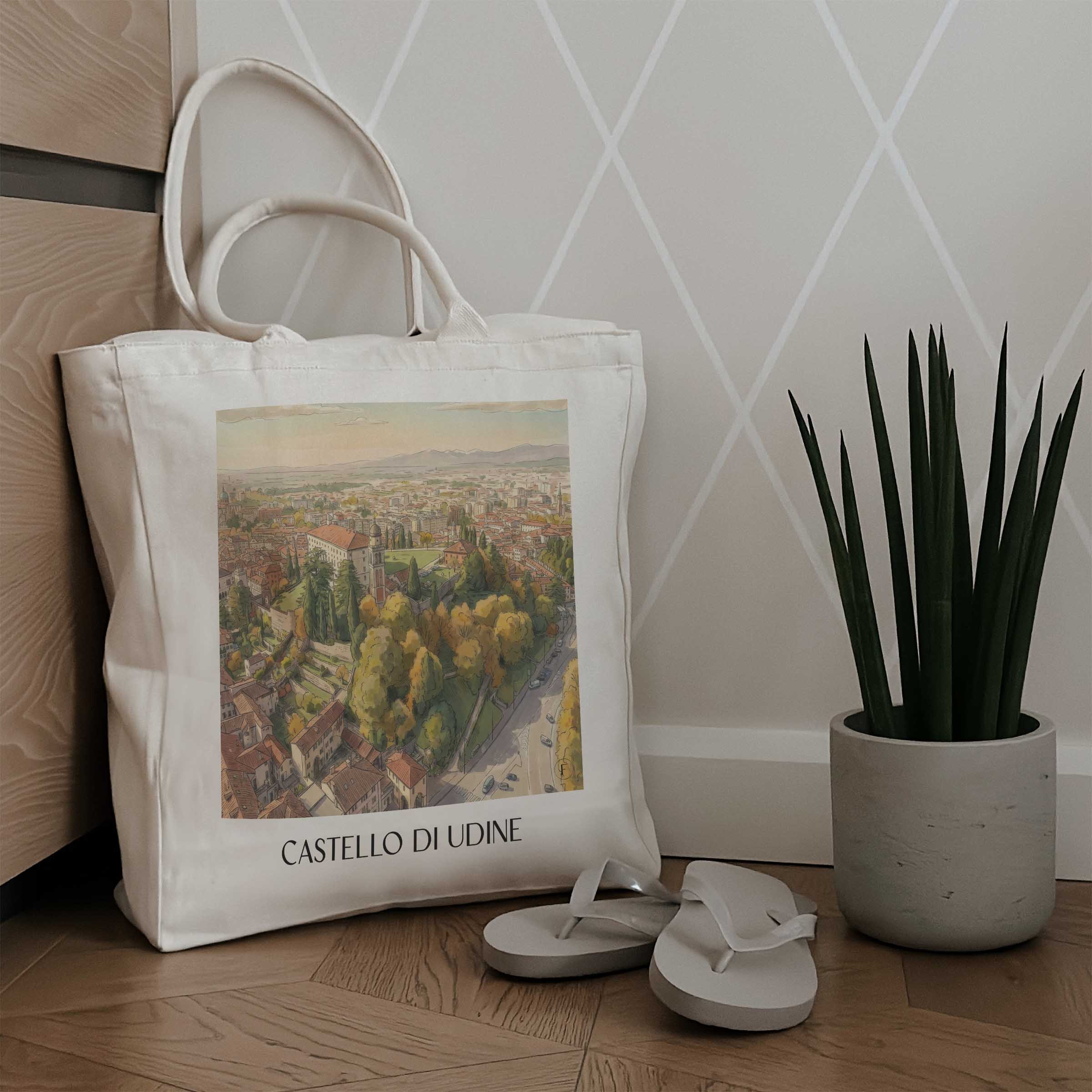 castello-di-udine-friaul-julisch-venetien-italien-einkaufstasche-aquarell
