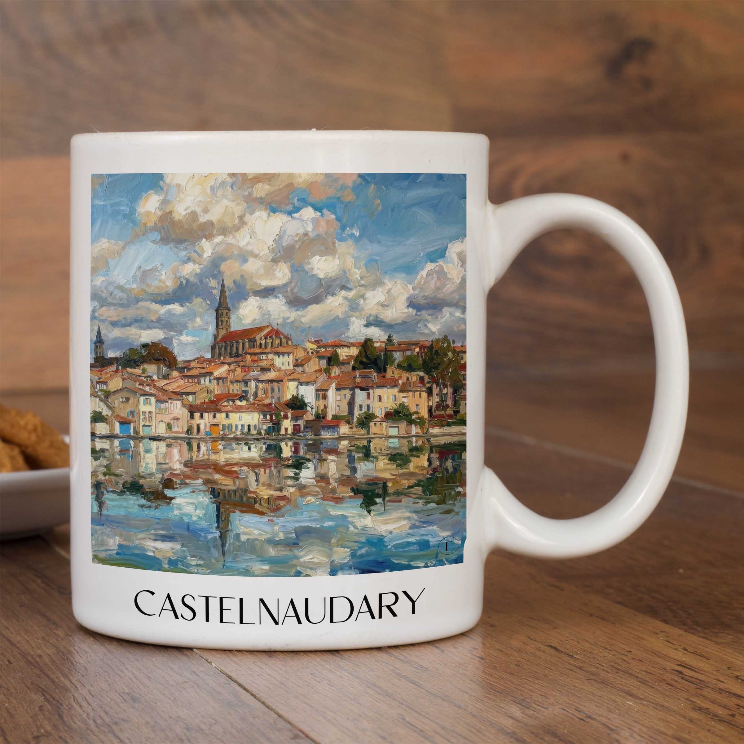 castelnaudary--lauragais-frankreich-kaffeebecher-oil-painting-oelgemaelde