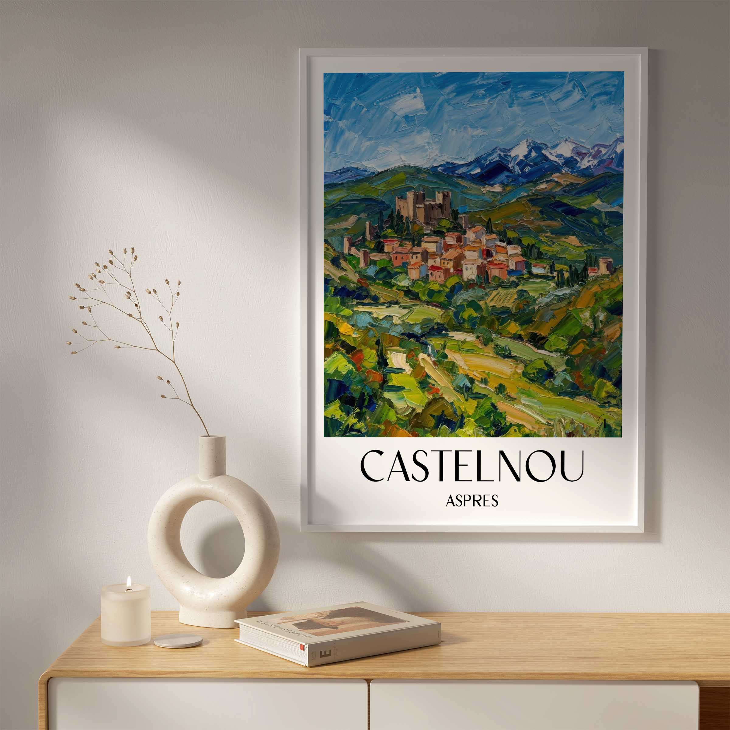castelnou--aspres-frankreich-poster-oil-painting-oelgemaelde