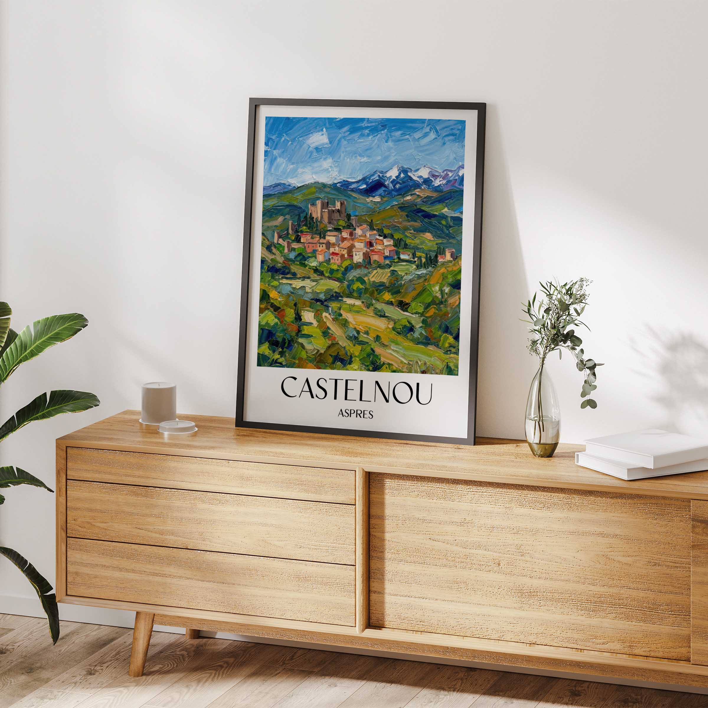 castelnou--aspres-frankreich-poster-oil-painting-oelgemaelde