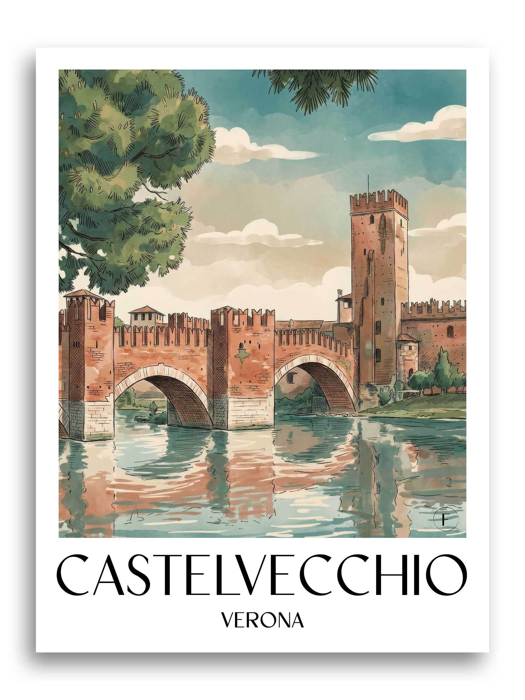 castelvecchio-verona-italien-poster-aquarell