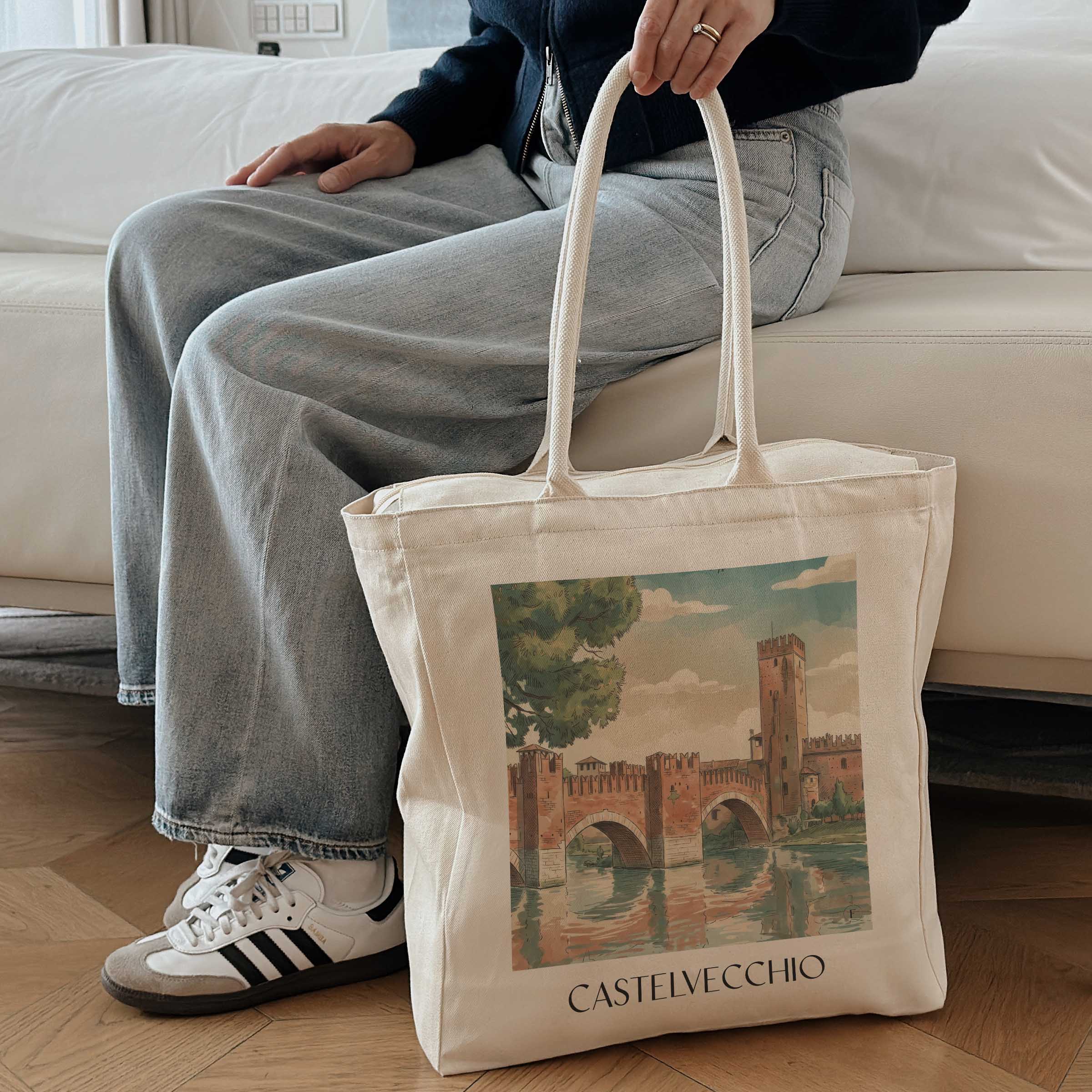 castelvecchio-verona-italien-einkaufstasche-aquarell