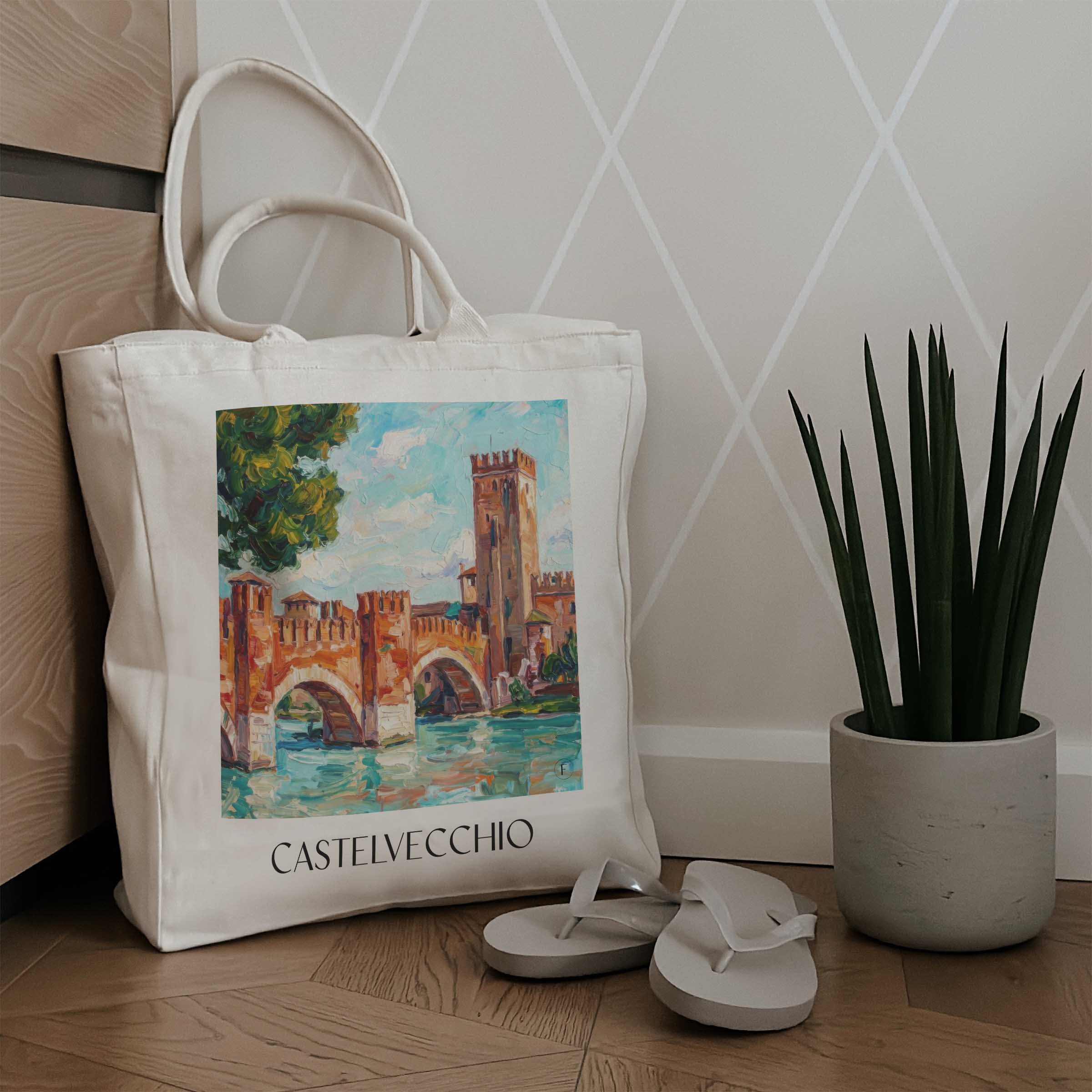 castelvecchio-verona-italien-einkaufstasche-oil-painting-oelgemaelde