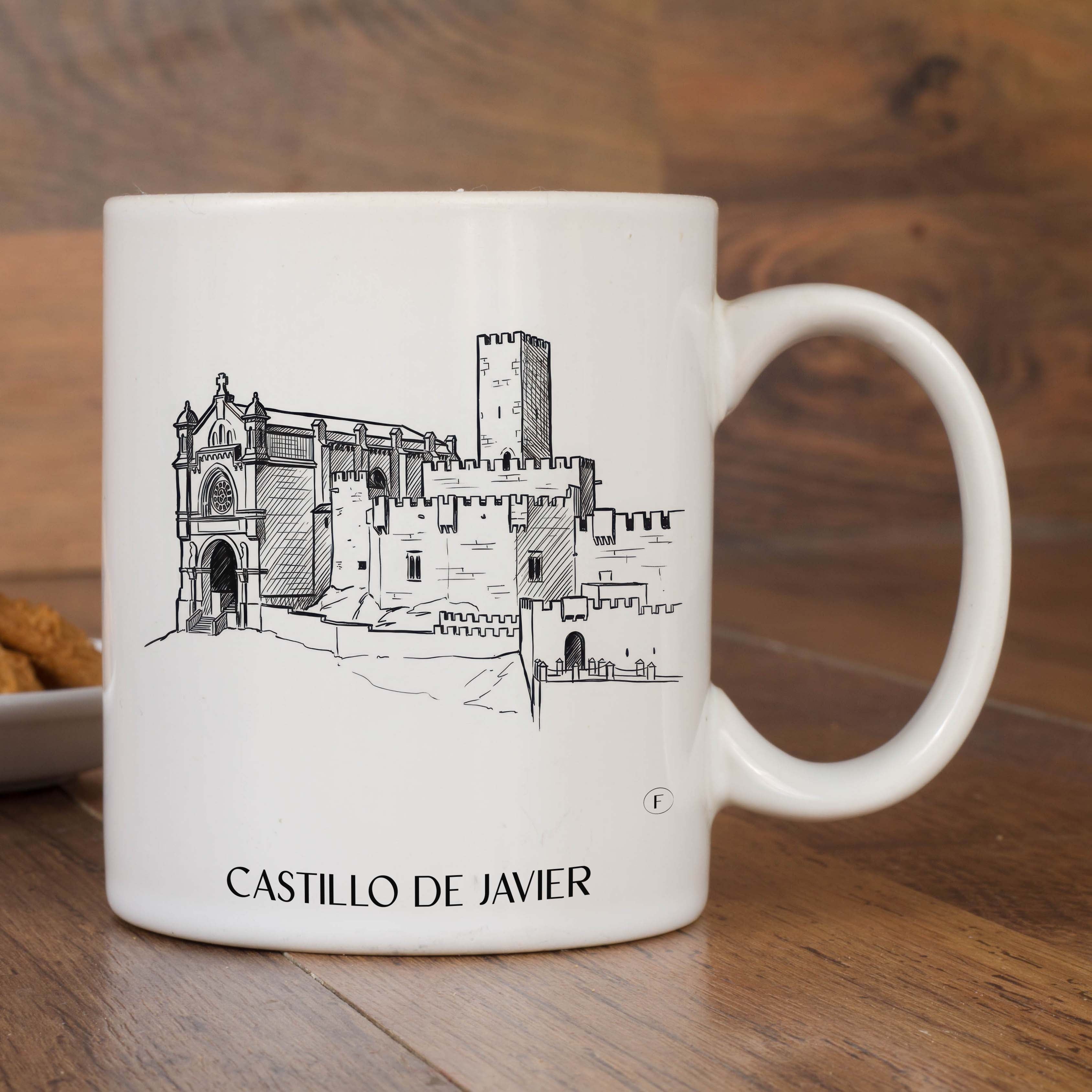 castillo-de-javier-spanien-spanien-und-spanien-kaffeebecher-skizze