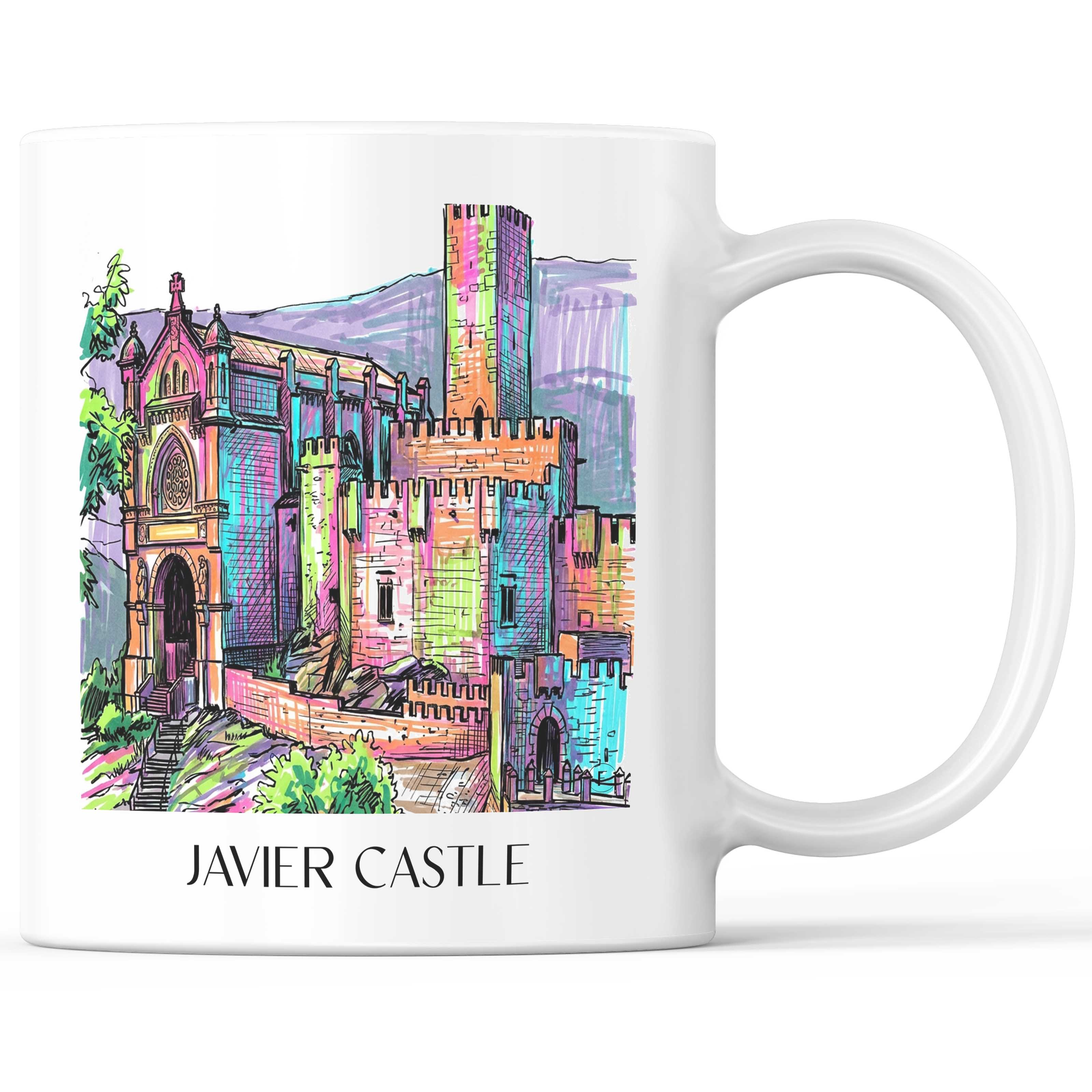 Castillo de Javier Kaffeebecher - Spanien - Spanien und Spanien Becher - Kaffeetasse im Tag Graffiti Stil - favplace