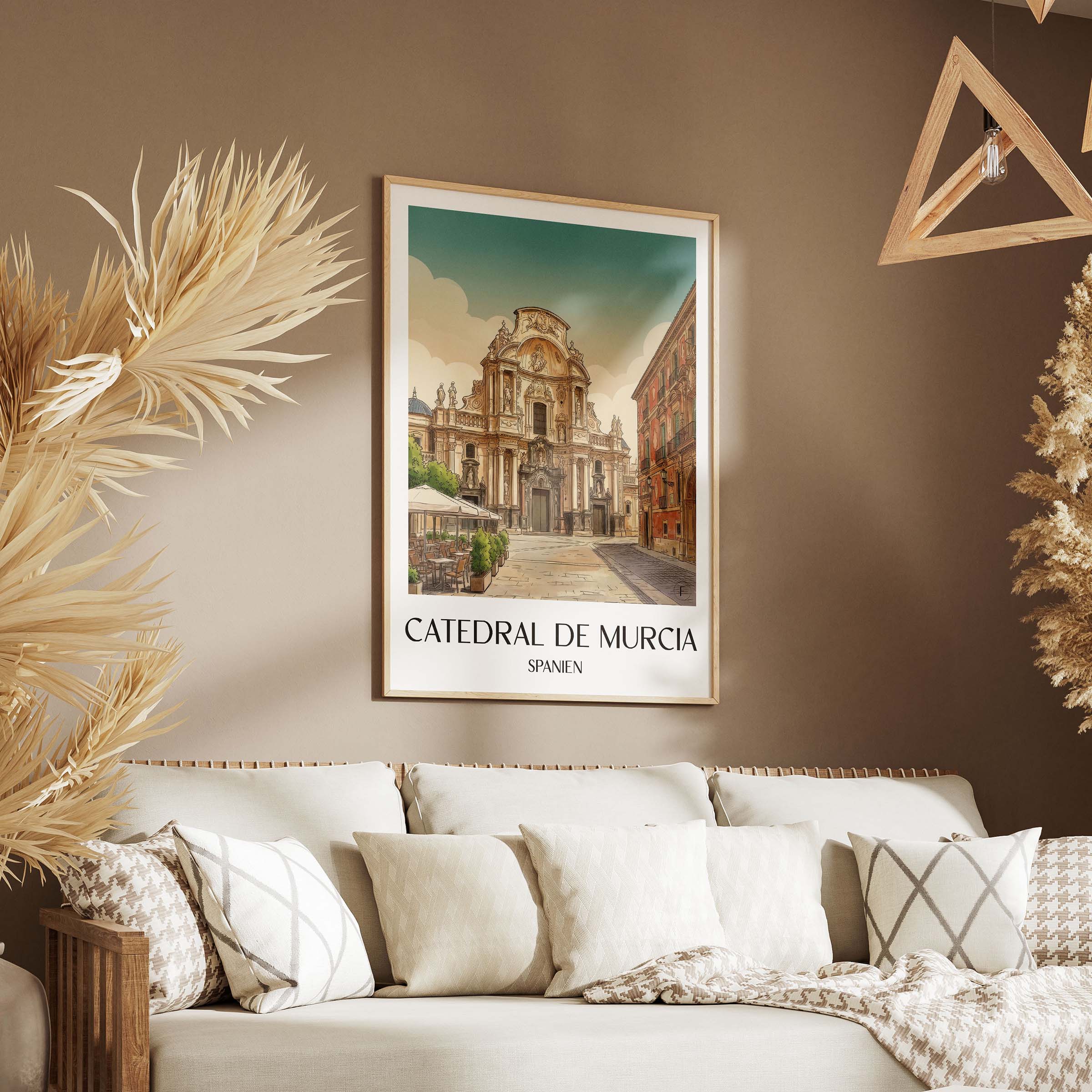 catedral-de-murcia-spanien-spanien-poster-aquarell