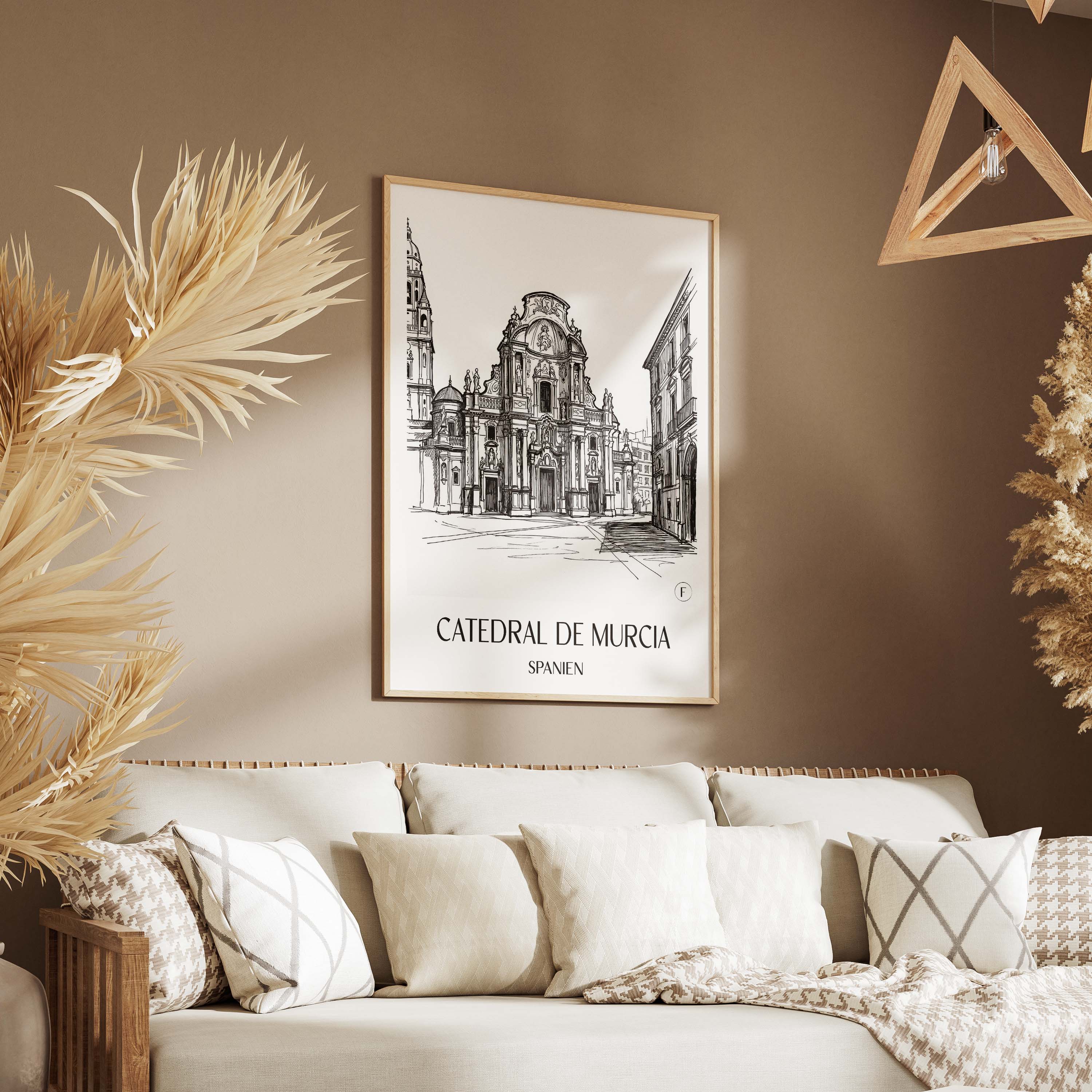 catedral-de-murcia-spanien-spanien-poster-skizze