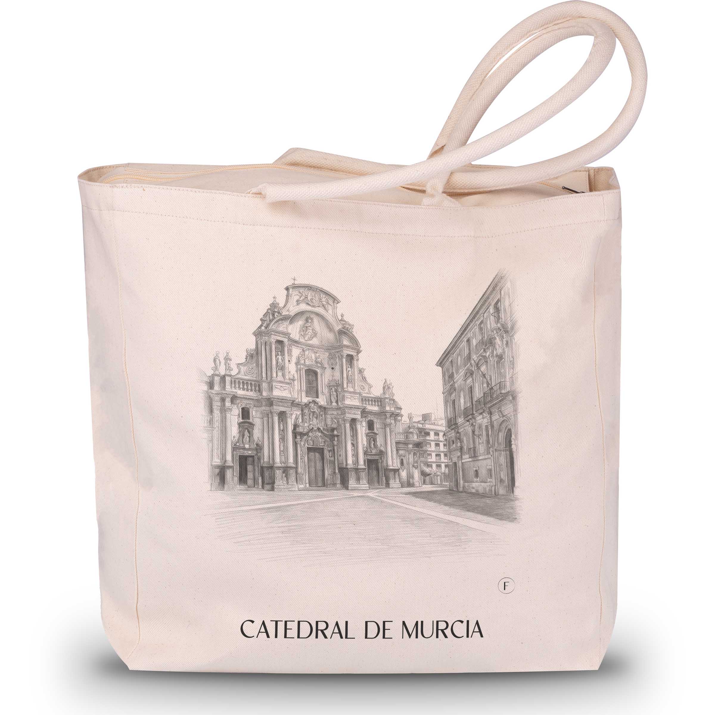 catedral-de-murcia-spanien-spanien-einkaufstasche-bleistift-zeichnung-drawing