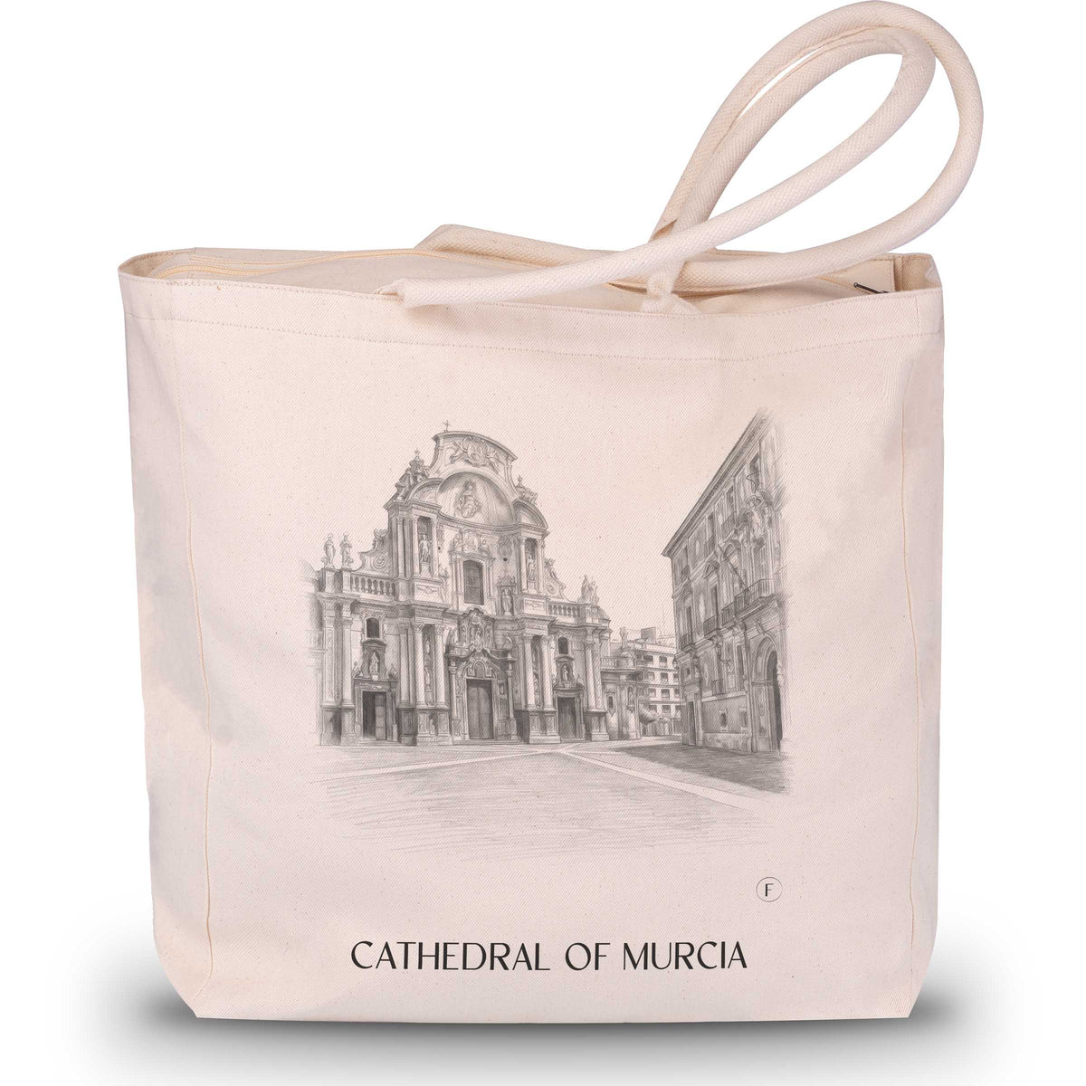 Catedral de Murcia Shopping Tasche - Spanien - Spanien Tote Bag - Einkaufstasche im Zeichnung Stil - favplace