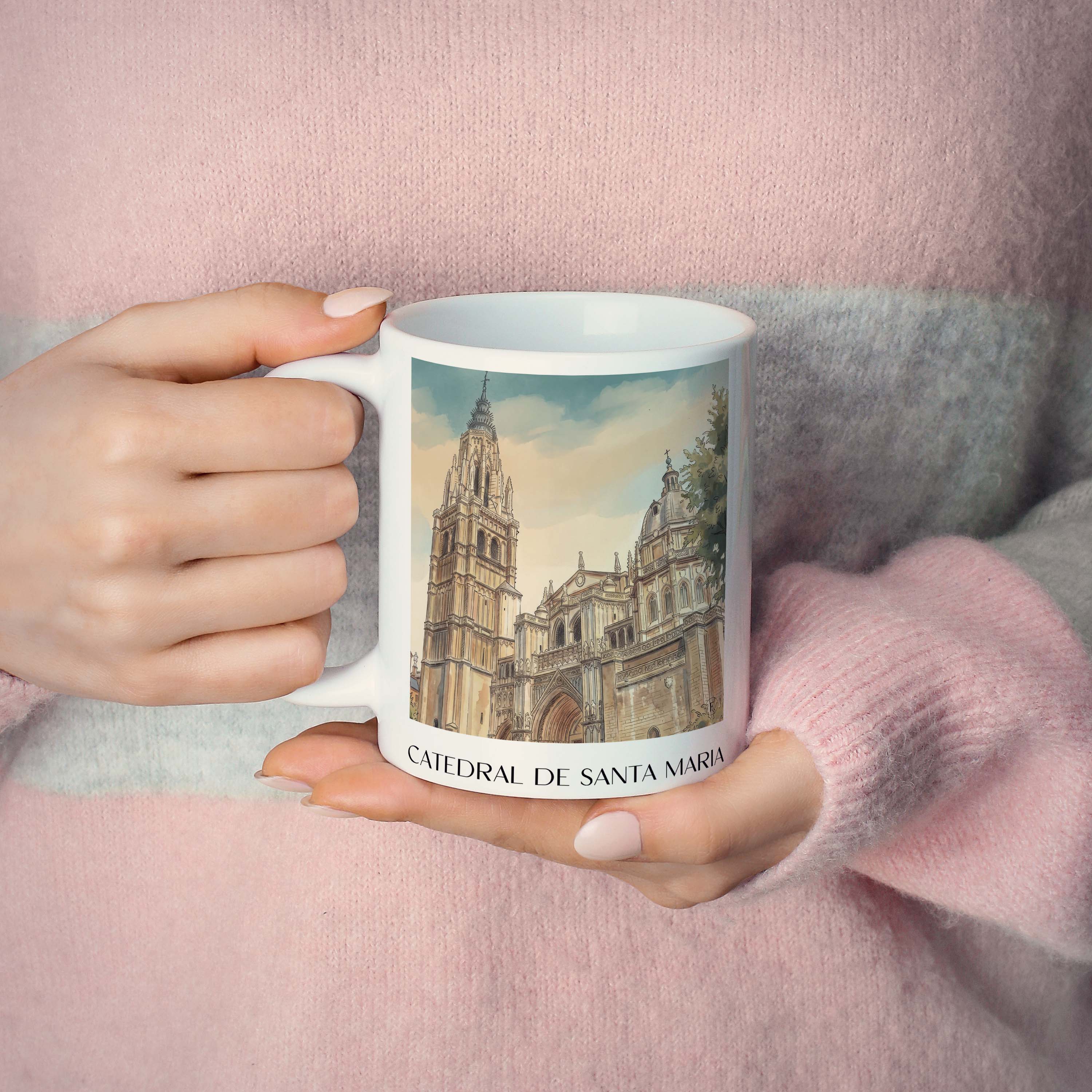 catedral-de-santa-maría-toledo-spanien-kaffeebecher-aquarell