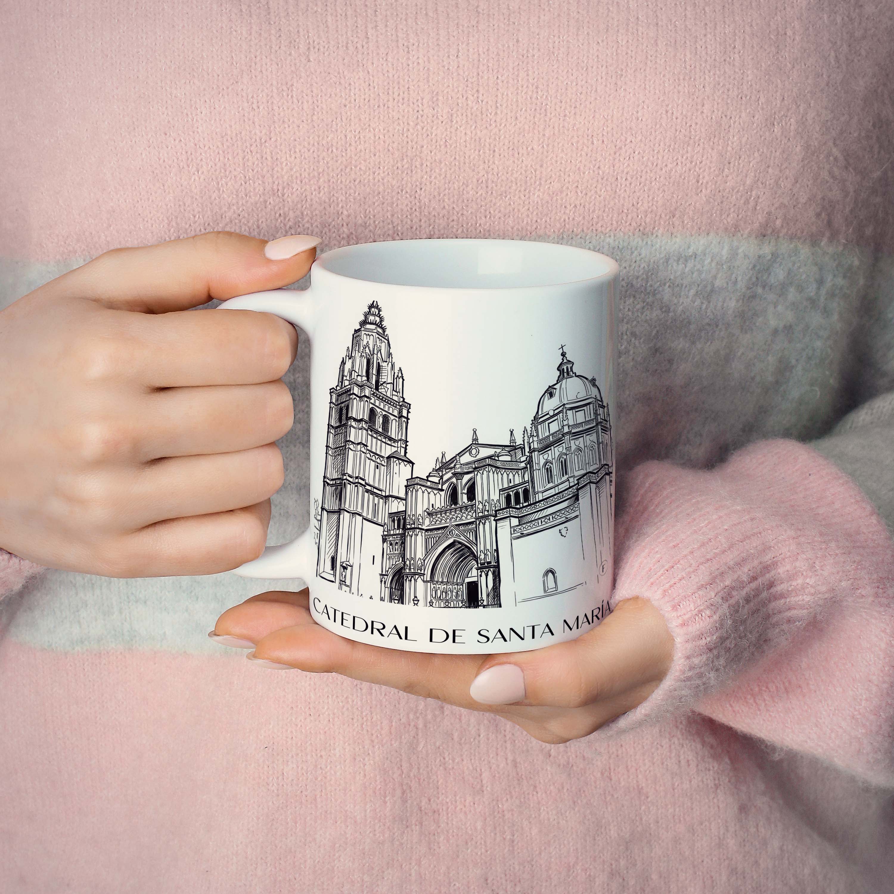 catedral-de-santa-maría-toledo-spanien-kaffeebecher-skizze
