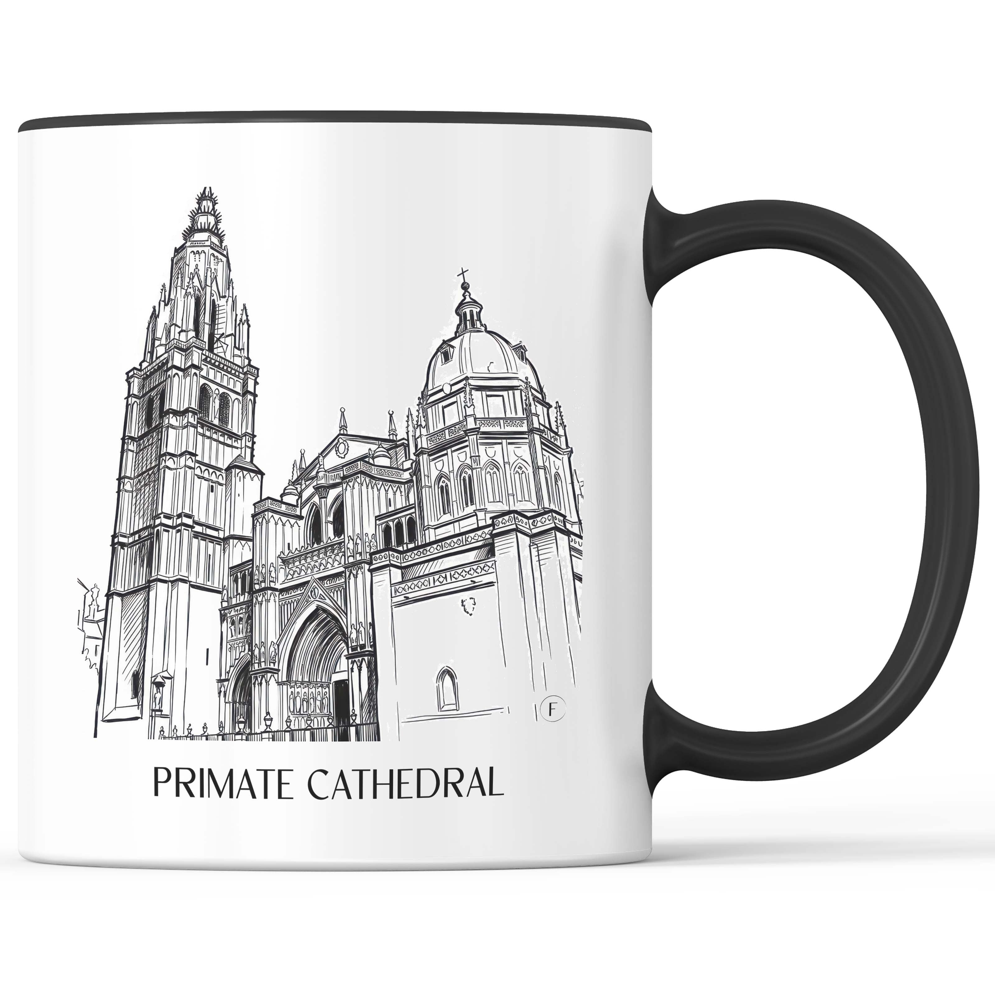 Catedral de Santa María Kaffeebecher - Toledo - Spanien Becher - Kaffeetasse im Skizze Stil - favplace