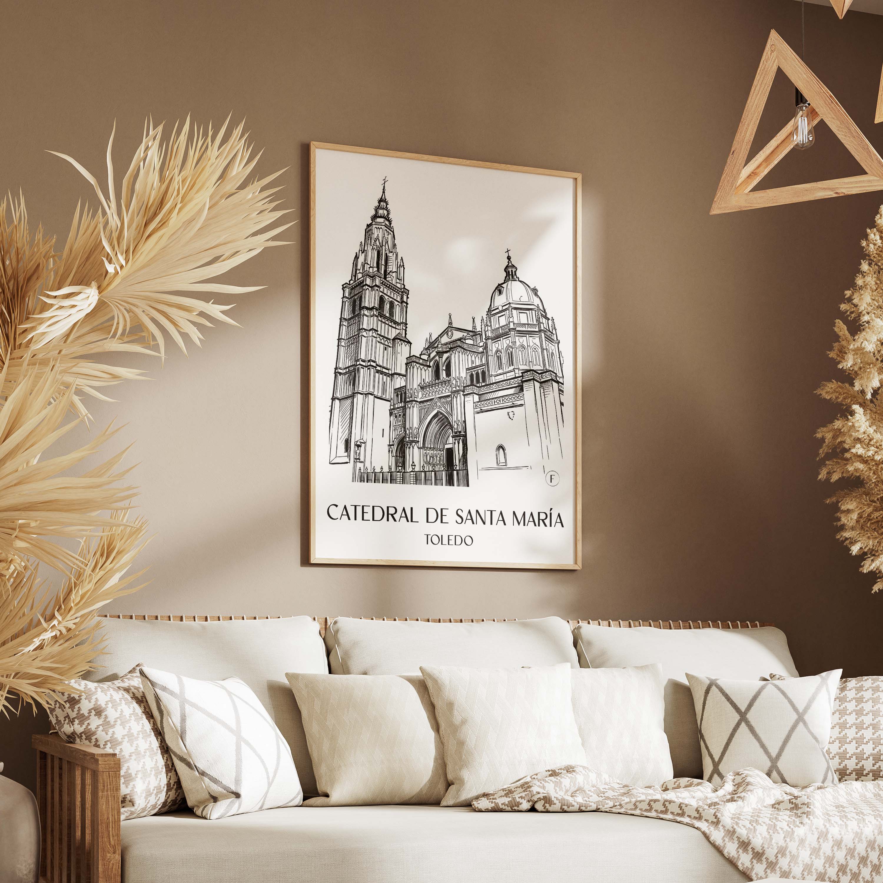 catedral-de-santa-maría-toledo-spanien-poster-skizze