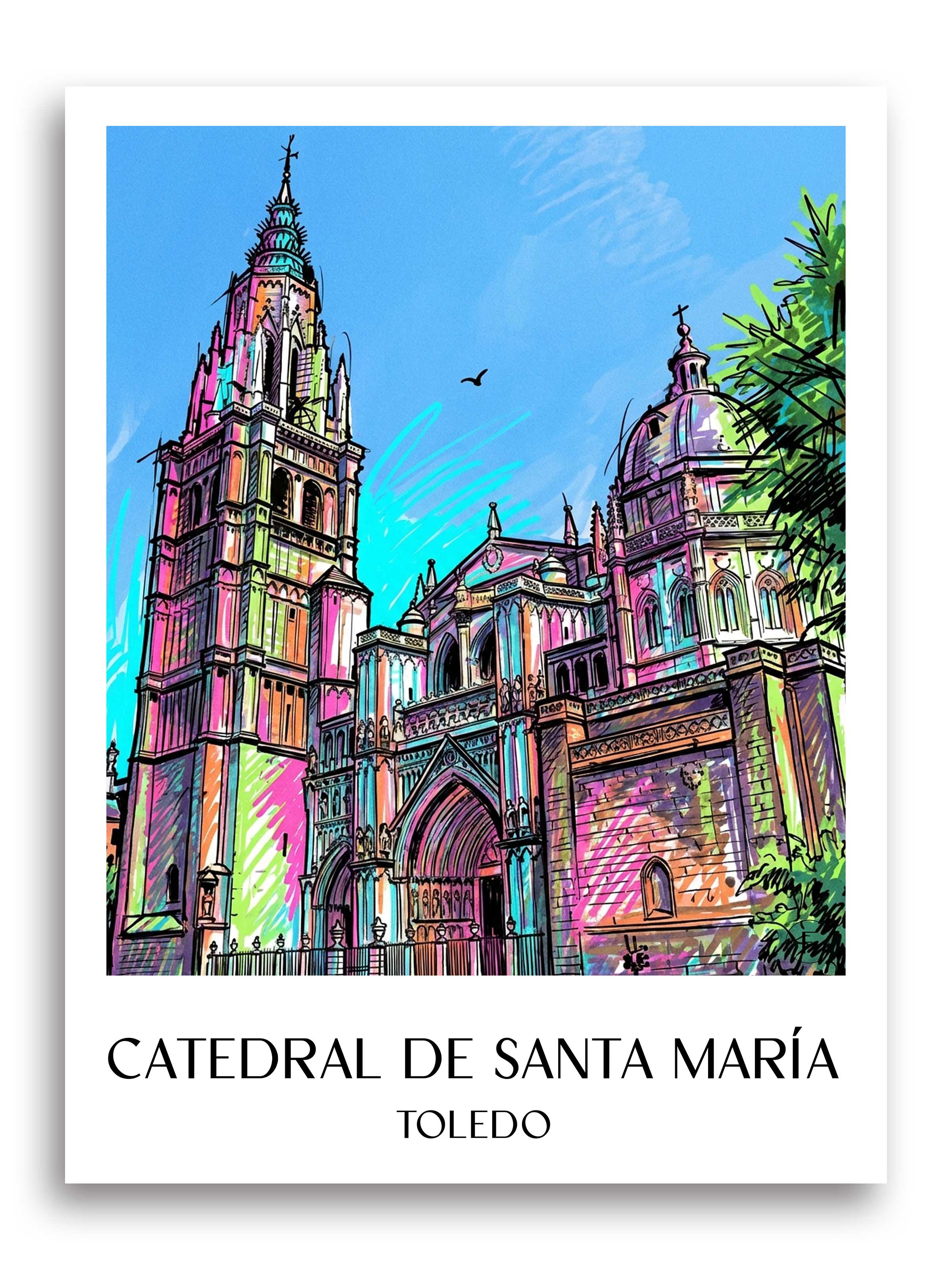 catedral-de-santa-maría-toledo-spanien-poster-graffiti