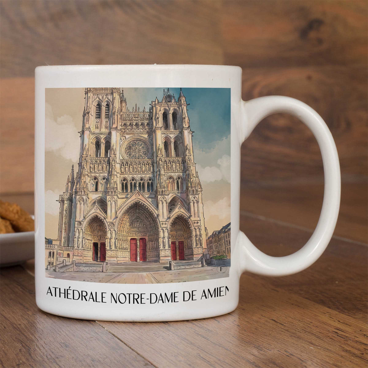 cathédrale-notre-dame-amiens-frankreich-kaffeebecher-aquarell
