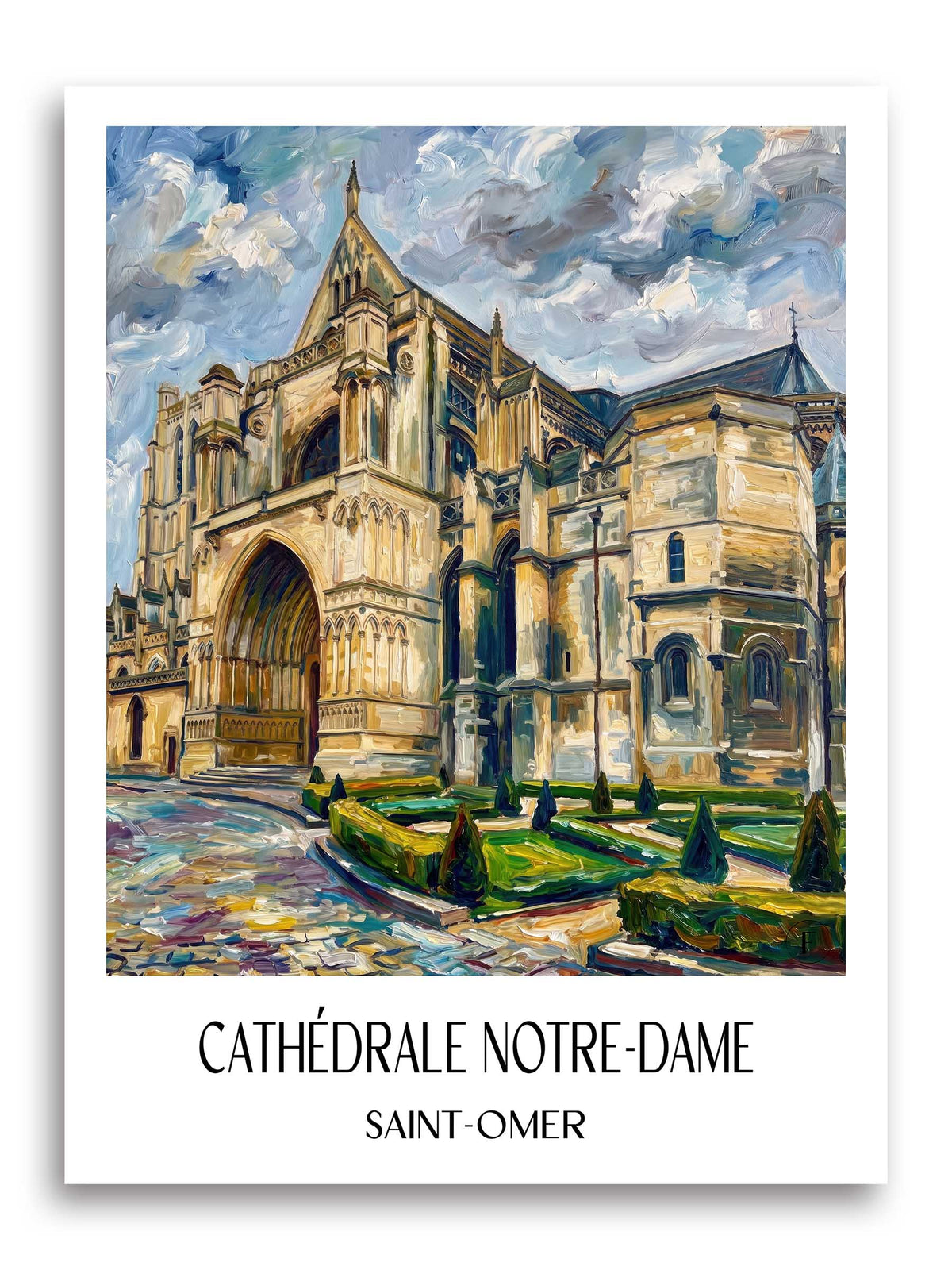 cathédrale-notre-dame-saint-omer-frankreich-poster-oil-painting-oelgemaelde