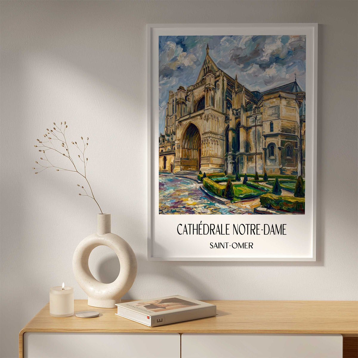 cathédrale-notre-dame-saint-omer-frankreich-poster-oil-painting-oelgemaelde