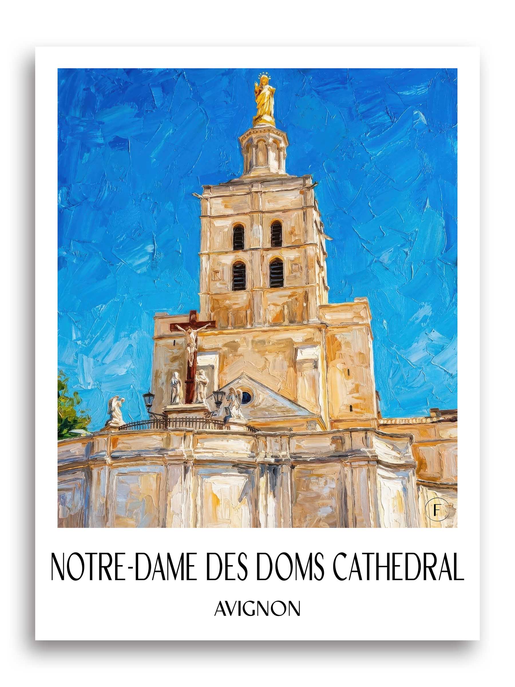 Cathédrale Notre-Dame des Doms Poster - Avignon - Frankreich Kunstdruck - Ölgemälde von A4 bis A1 - favplace