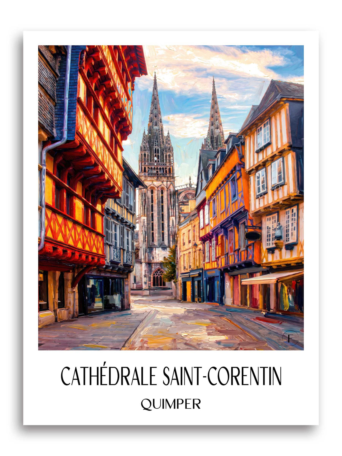 cathédrale-saint-corentin-quimper-frankreich-poster-oil-painting-oelgemaelde