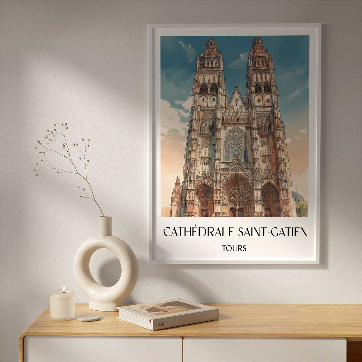 cathédrale-saint-gatien-tours-frankreich-poster-aquarell