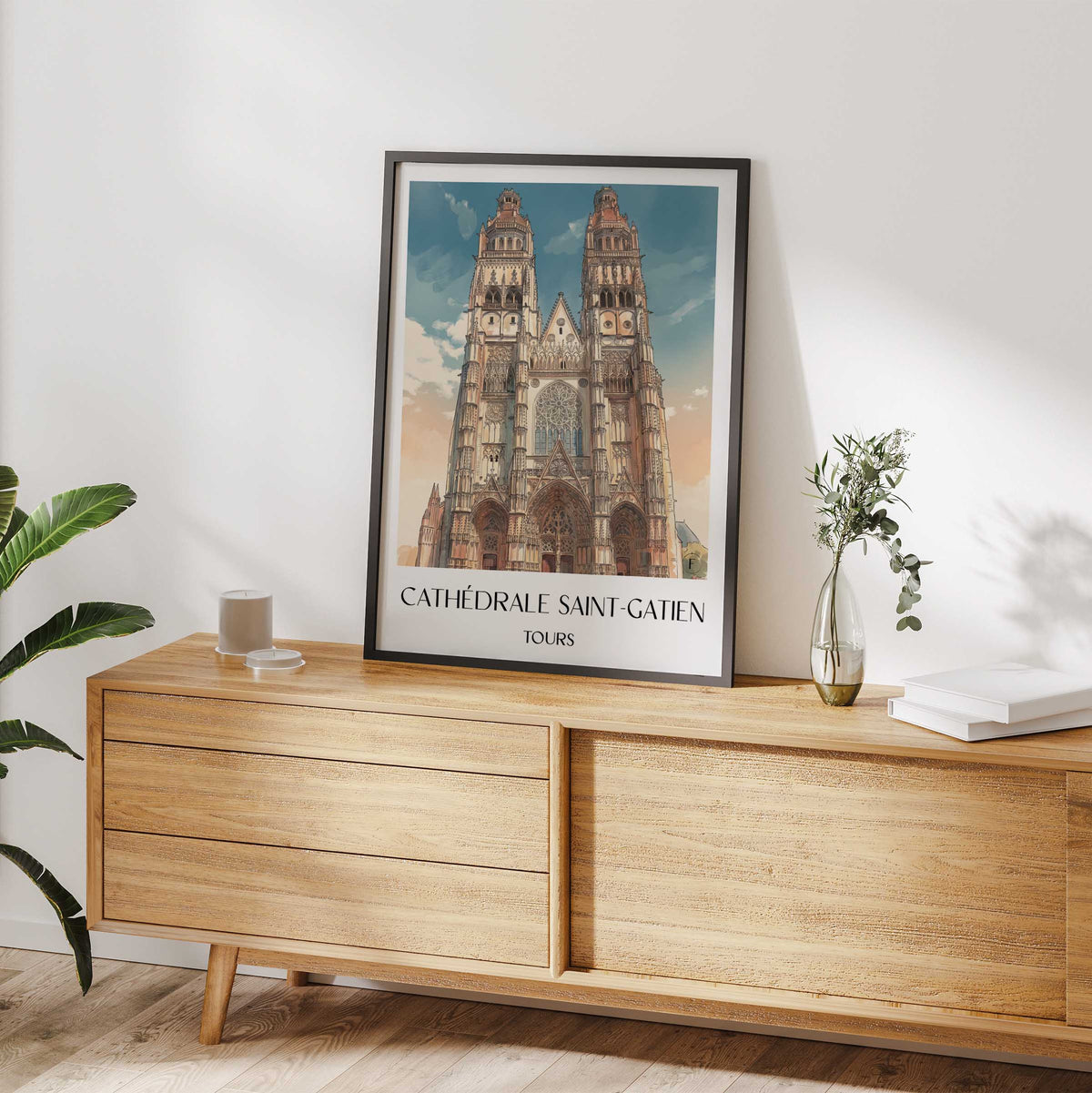 cathédrale-saint-gatien-tours-frankreich-poster-aquarell