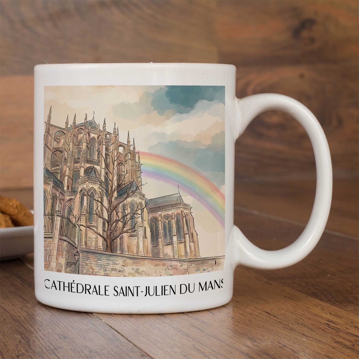 cathédrale-saint-julien-le-mans-frankreich-kaffeebecher-aquarell