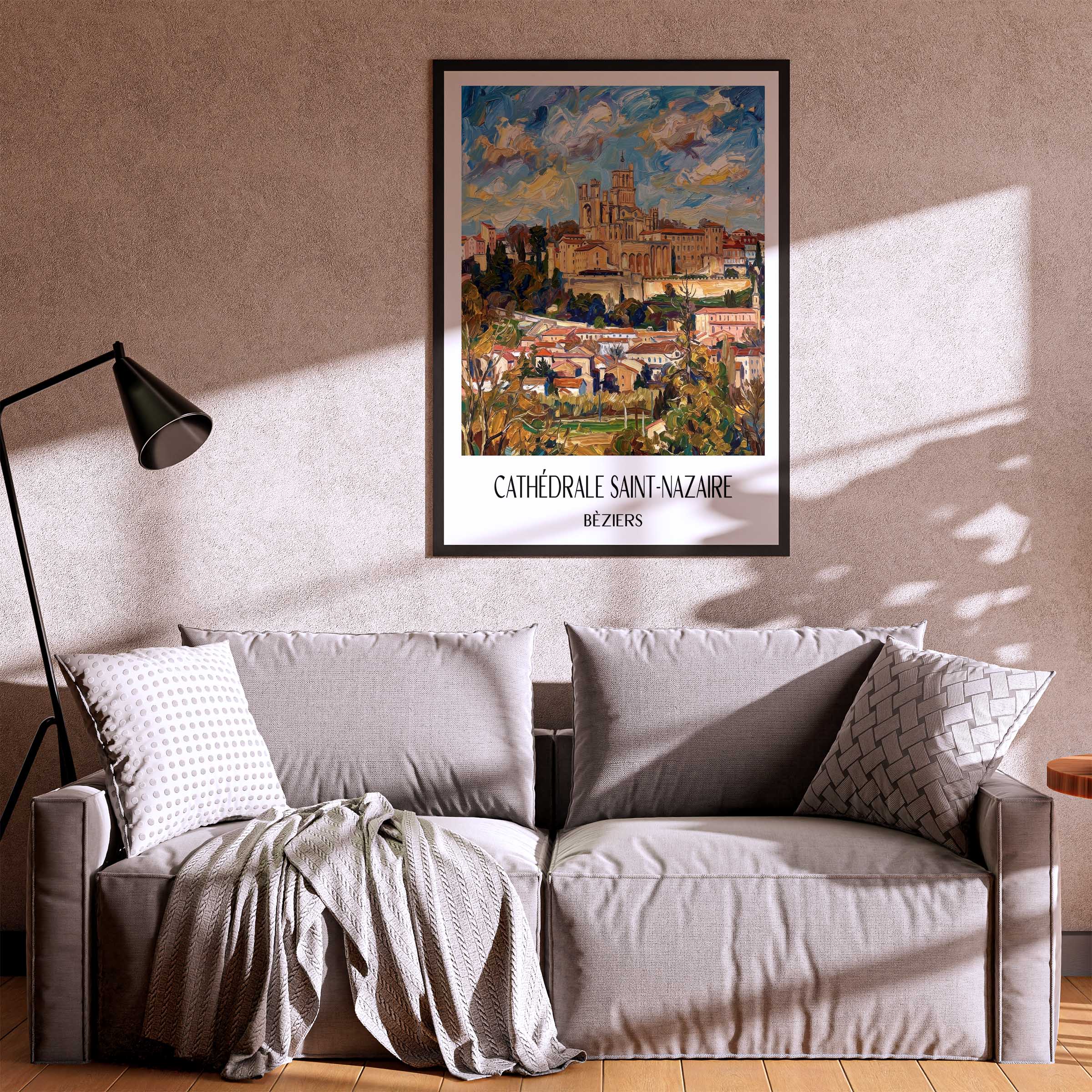 cathédrale-saint-nazaire-bèziers-frankreich-poster-oil-painting-oelgemaelde