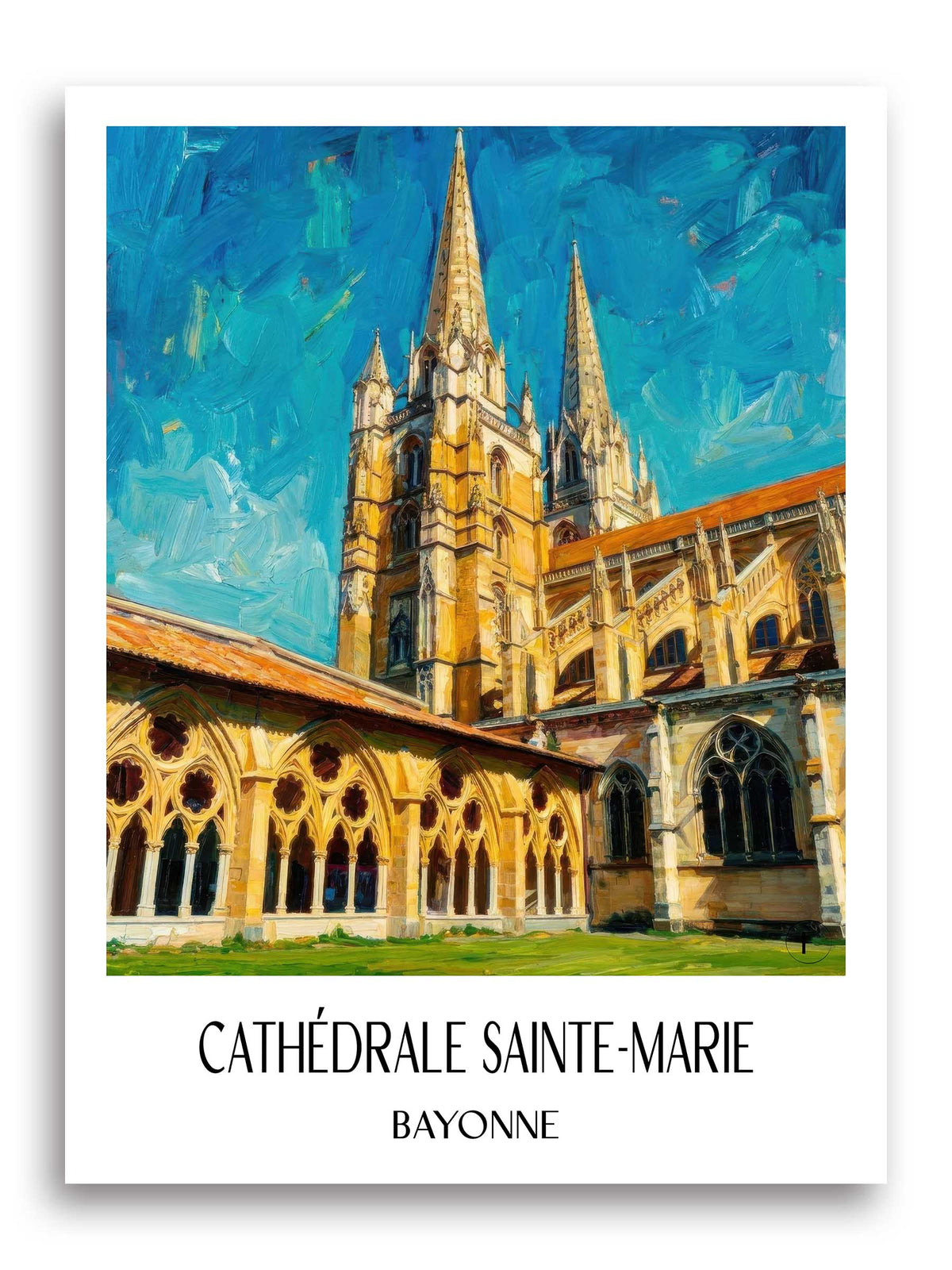 cathédrale-sainte-marie-bayonne-frankreich-poster-oil-painting-oelgemaelde