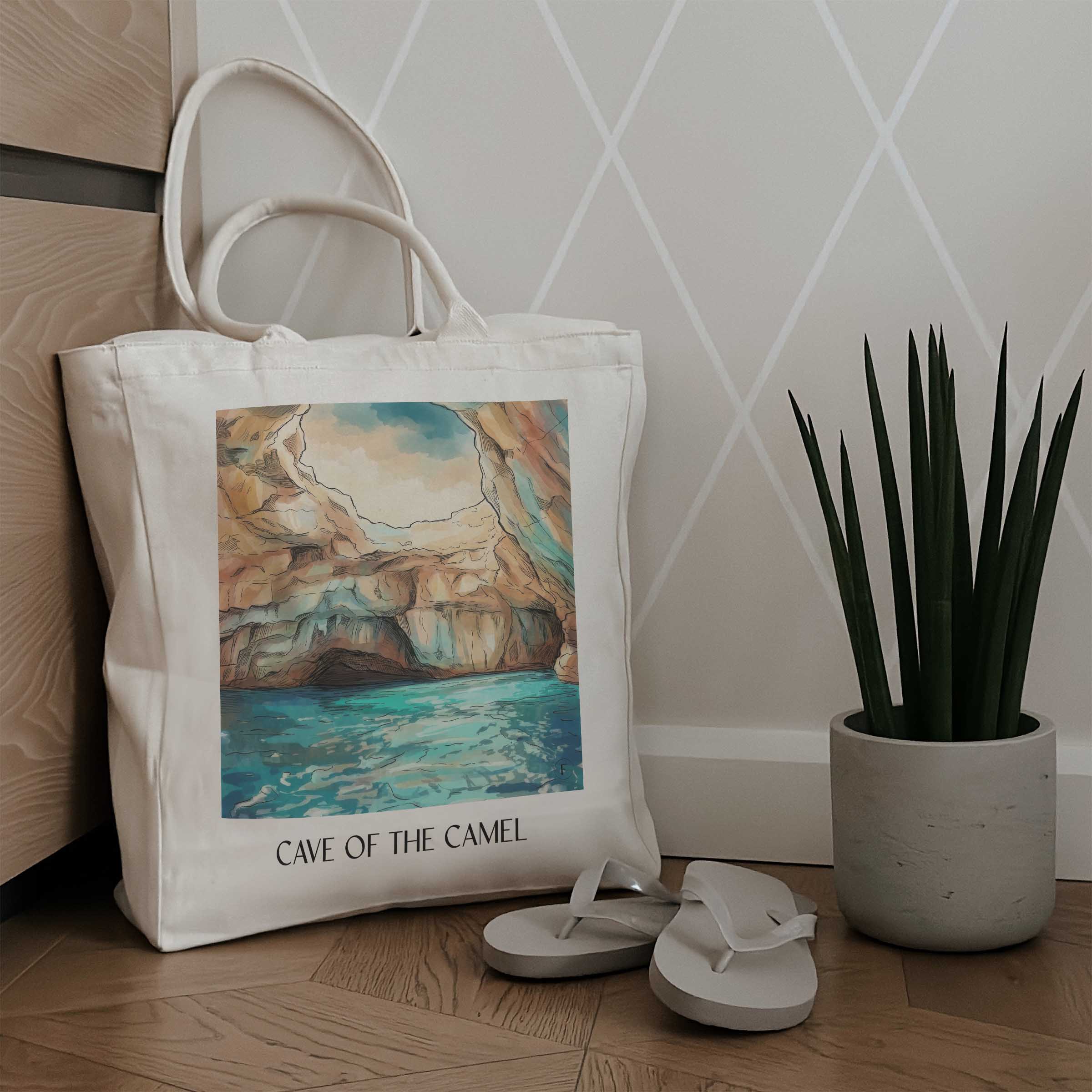 cave-of-the-camel-marettimo-italien-einkaufstasche-aquarell
