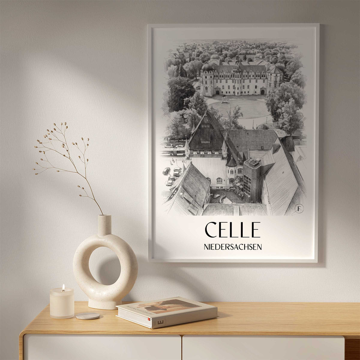 celle-niedersachsen-deutschland-poster-bleistift-zeichnung-drawing