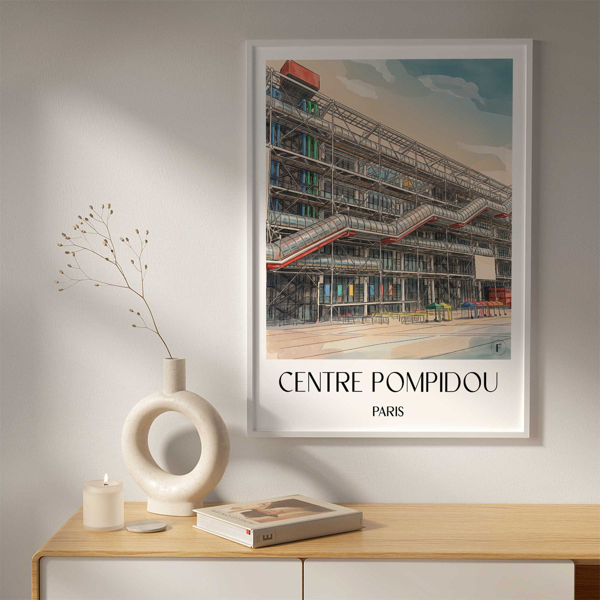 centre-pompidou-paris-frankreich-poster-aquarell