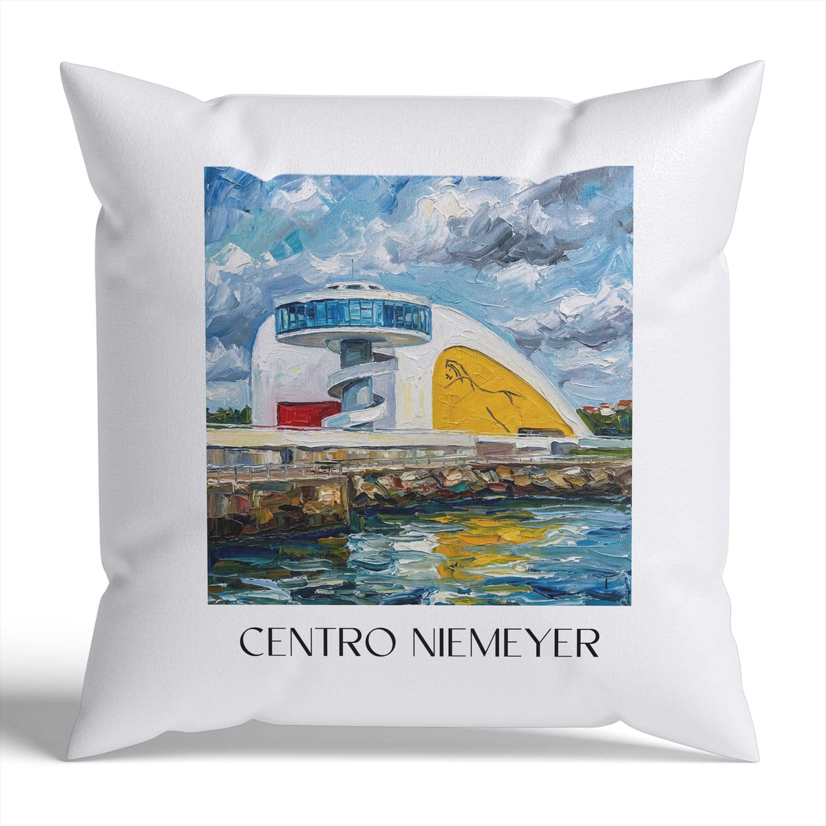centro-niemeyer-avilés-spanien-kissenbezug-oil-painting-oelgemaelde