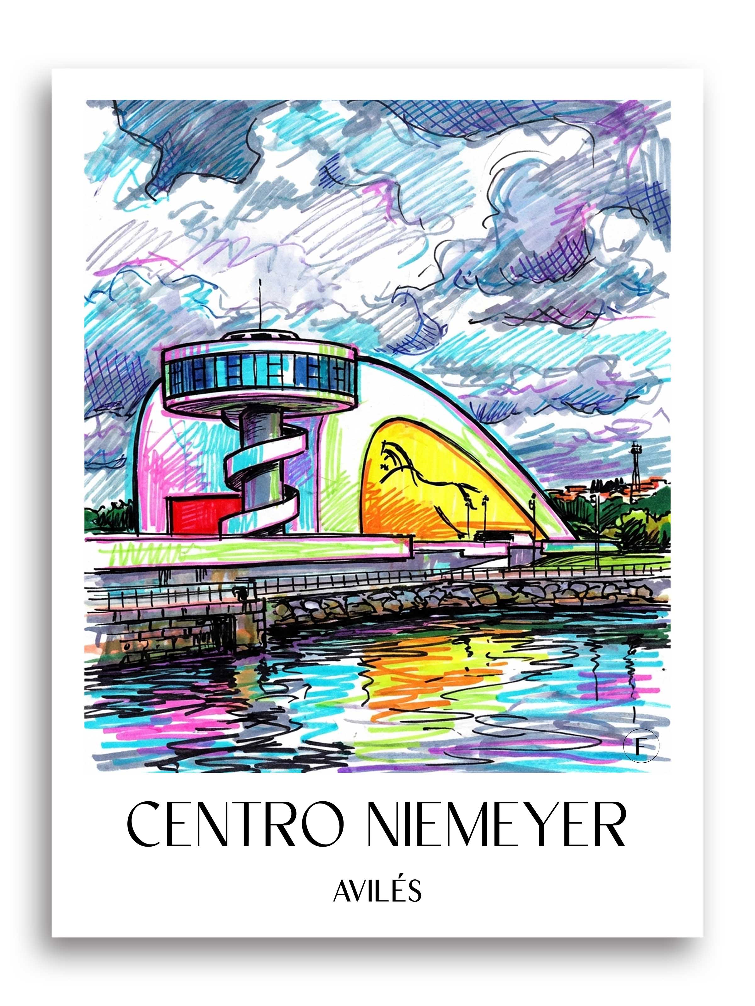 centro-niemeyer-avilés-spanien-poster-graffiti