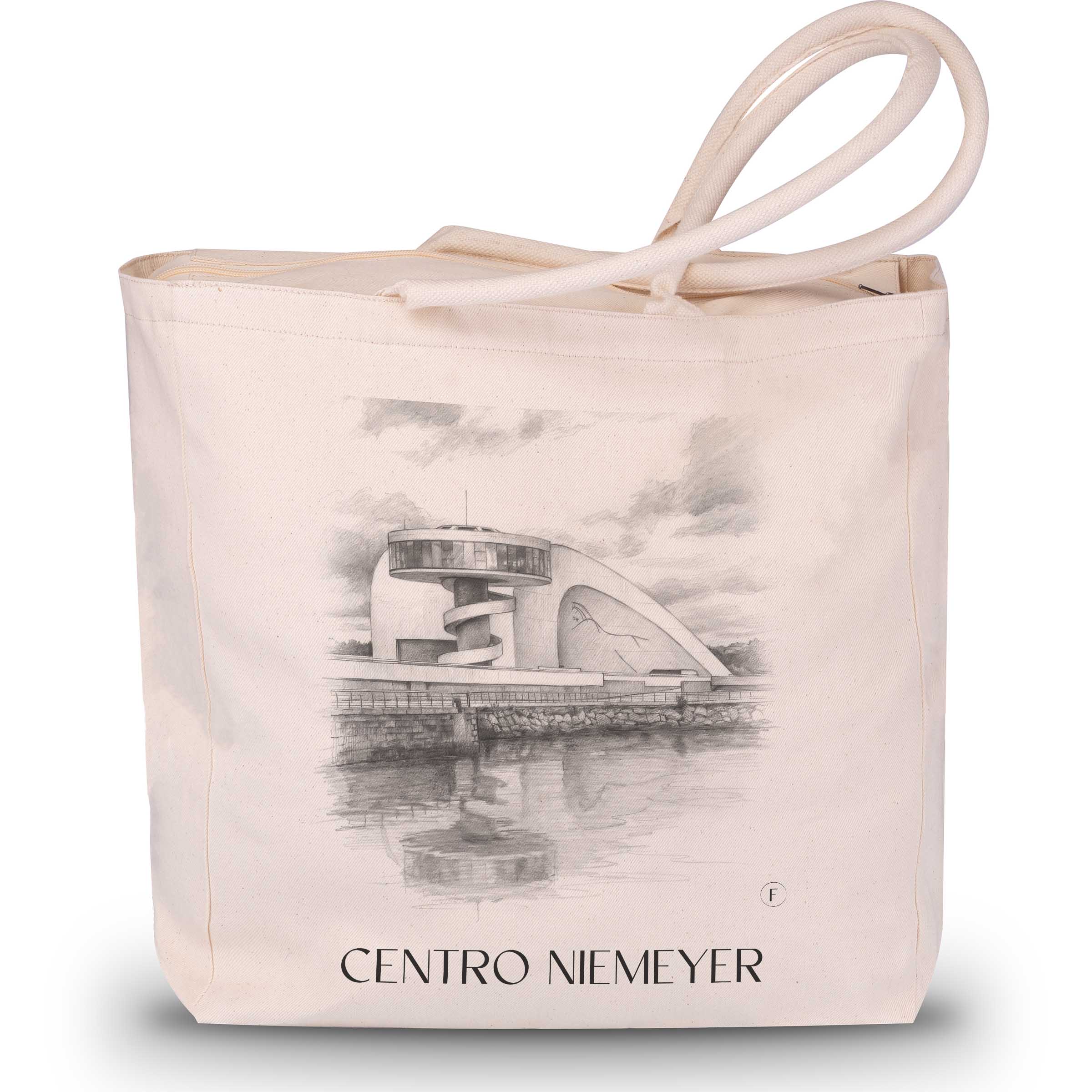 centro-niemeyer-avilés-spanien-einkaufstasche-bleistift-zeichnung-drawing