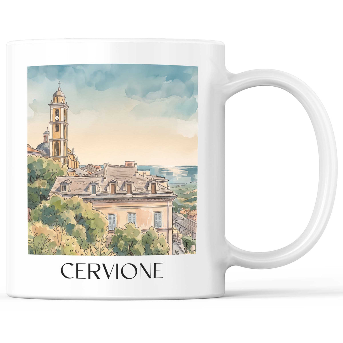 cervione-castagniccia-frankreich-kaffeebecher-aquarell