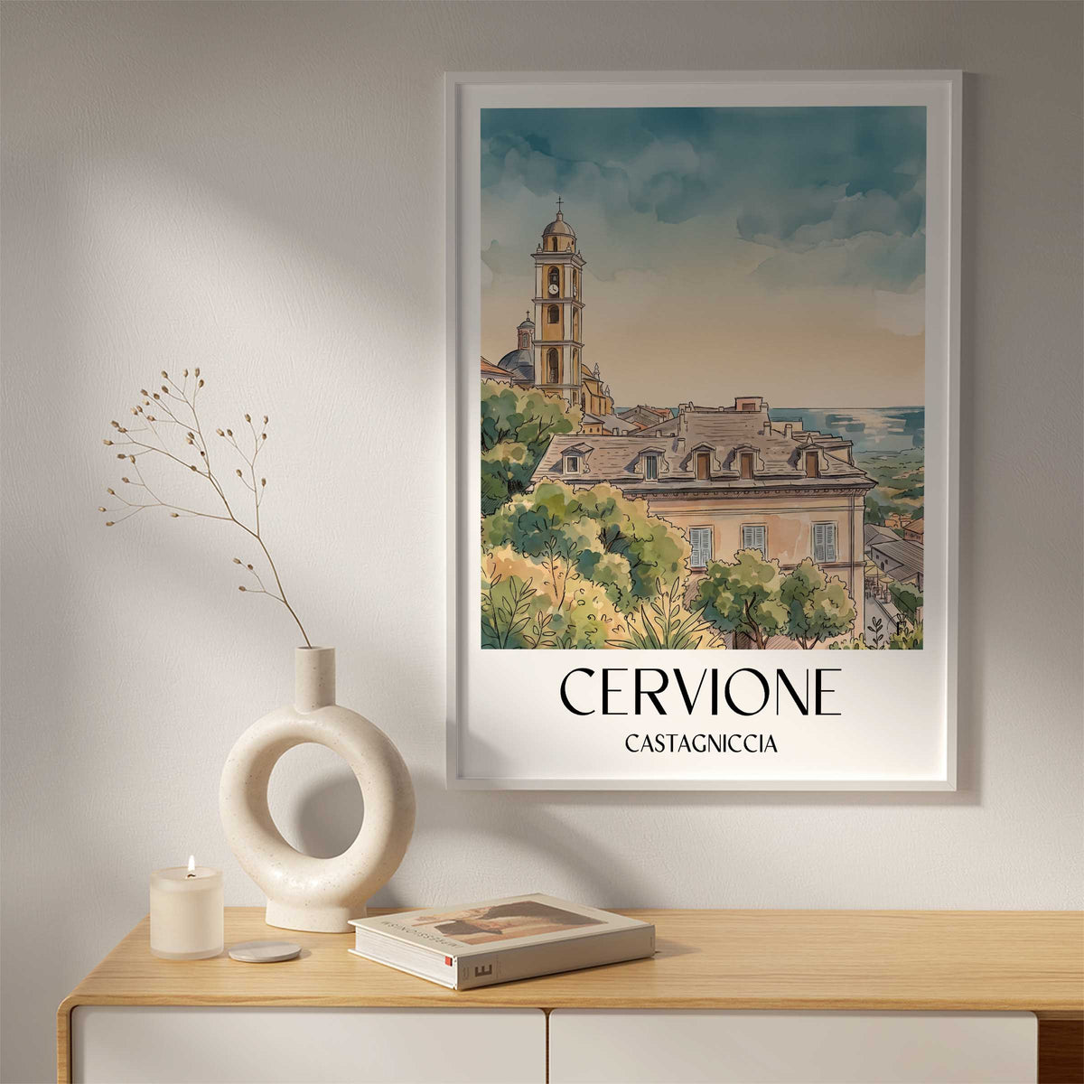 cervione-castagniccia-frankreich-poster-aquarell