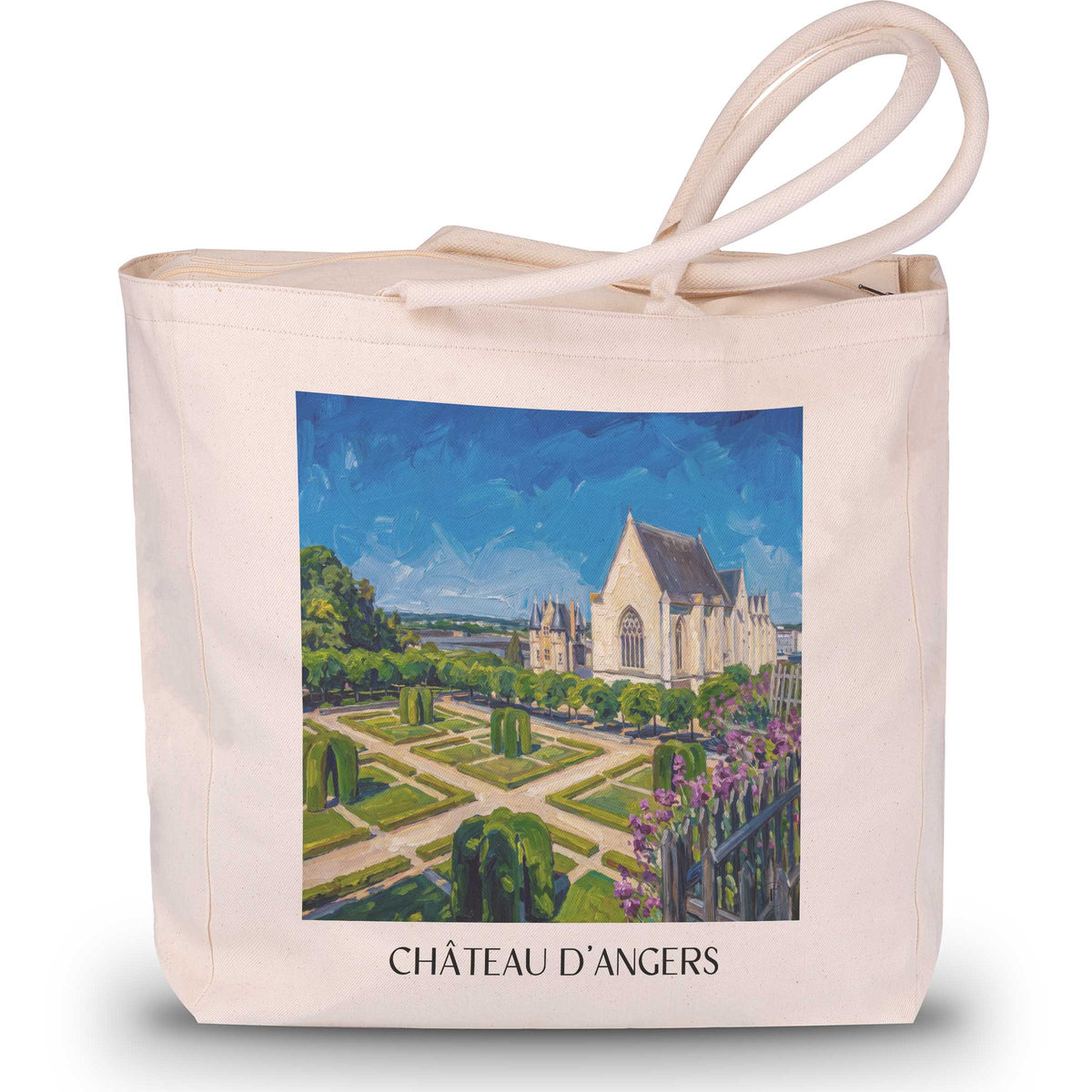 Château d'Angers Shopping Tasche - Val de Loire - Frankreich Tote Bag - Einkaufstasche im Ölgemälde Stil - favplace