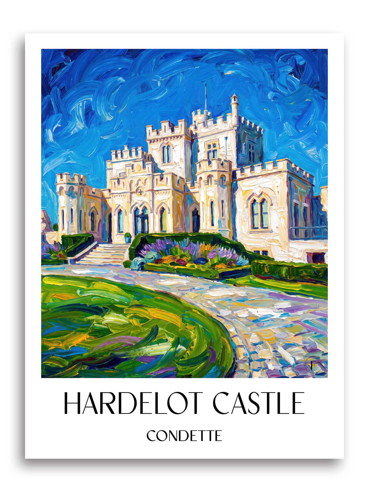 Château d'Hardelot Poster - Condette - Frankreich Kunstdruck - Ölgemälde von A4 bis A1 - favplace