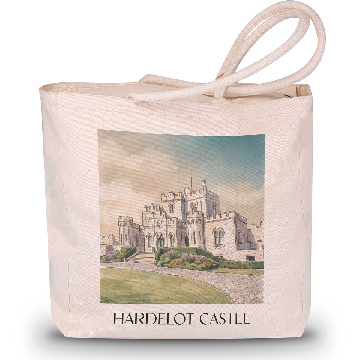 Château d'Hardelot Shopping Tasche - Condette - Frankreich Tote Bag - Einkaufstasche im Aquarell Stil - favplace