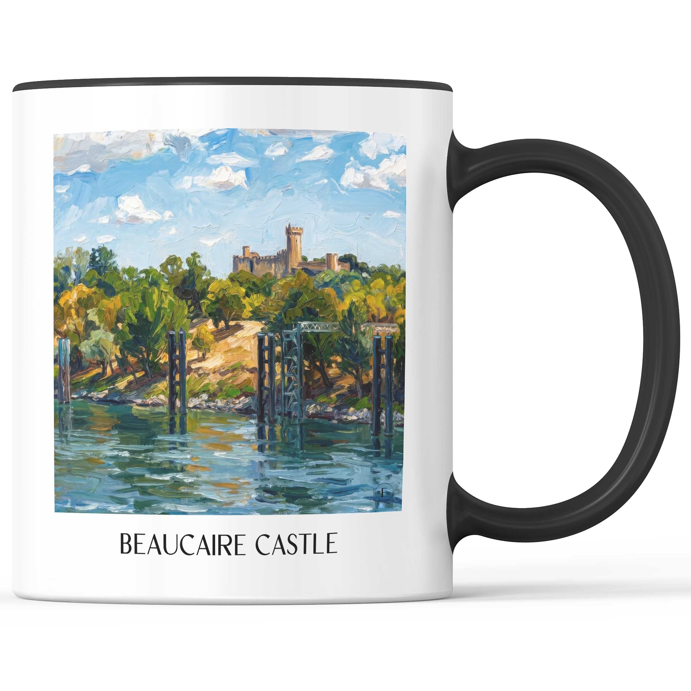 Château de Beaucaire Kaffeebecher - Provence - Frankreich Becher - Kaffeetasse im Ölgemälde Stil - favplace