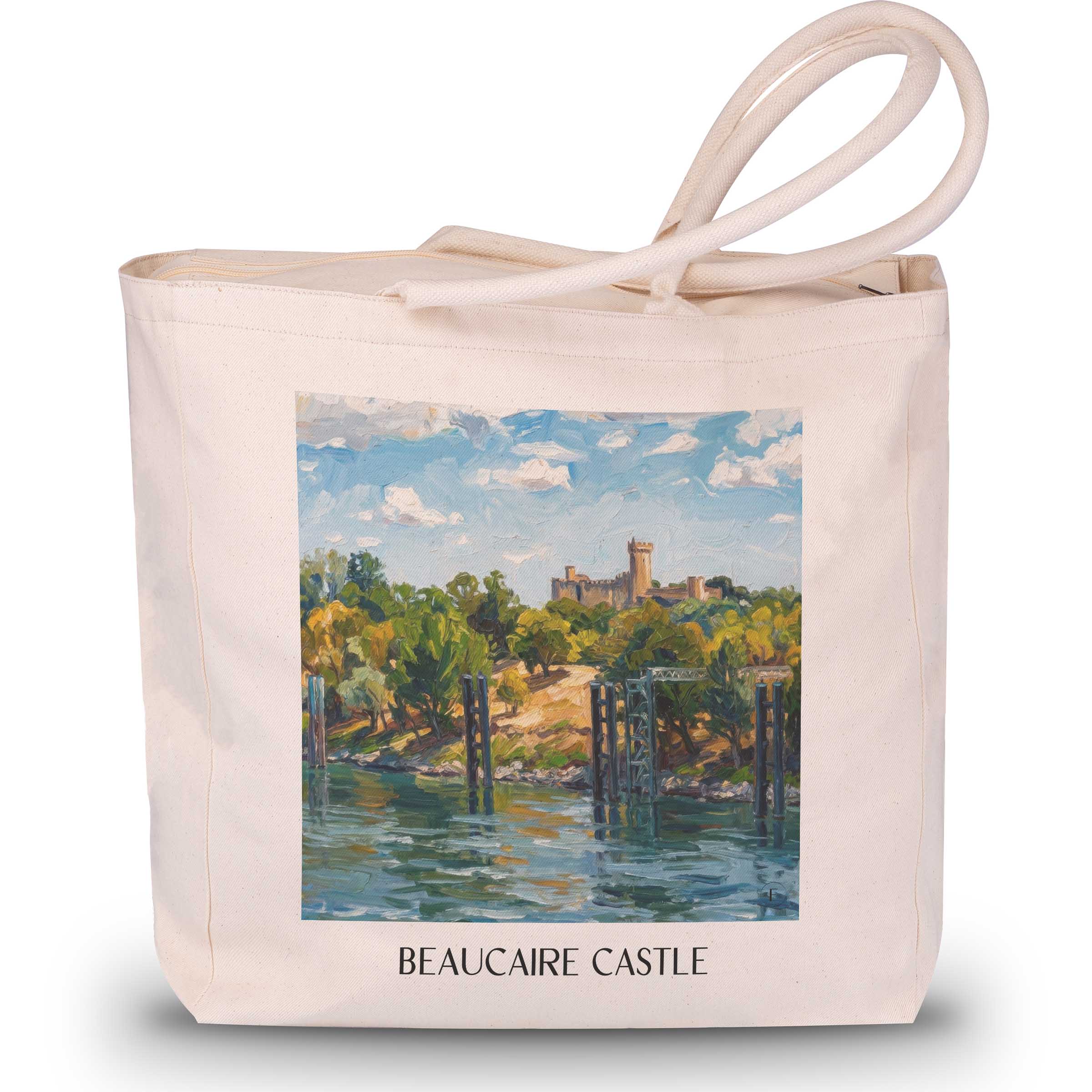 Château de Beaucaire Shopping Tasche - Provence - Frankreich Tote Bag - Einkaufstasche im Ölgemälde Stil - favplace
