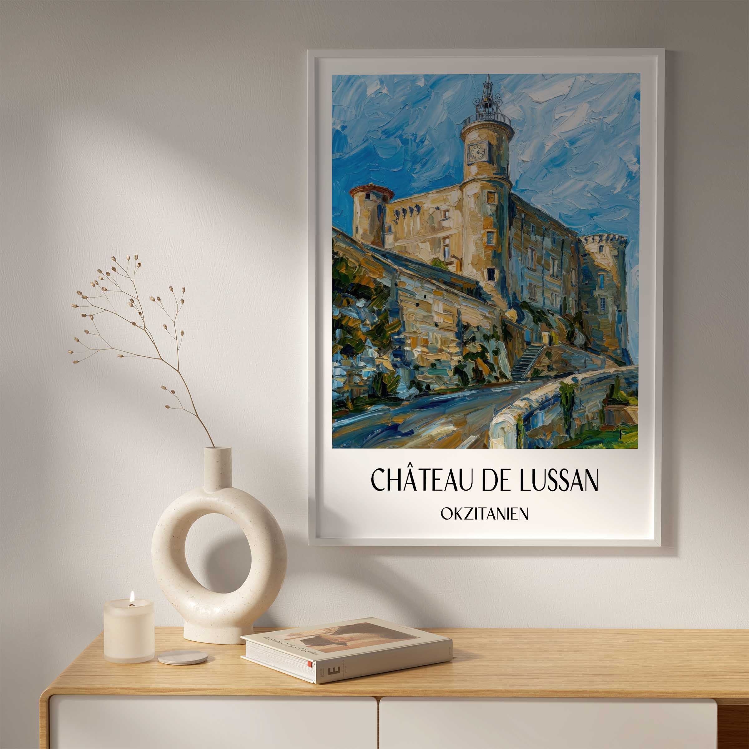 château-de-lussan-okzitanien-frankreich-poster-oil-painting-oelgemaelde