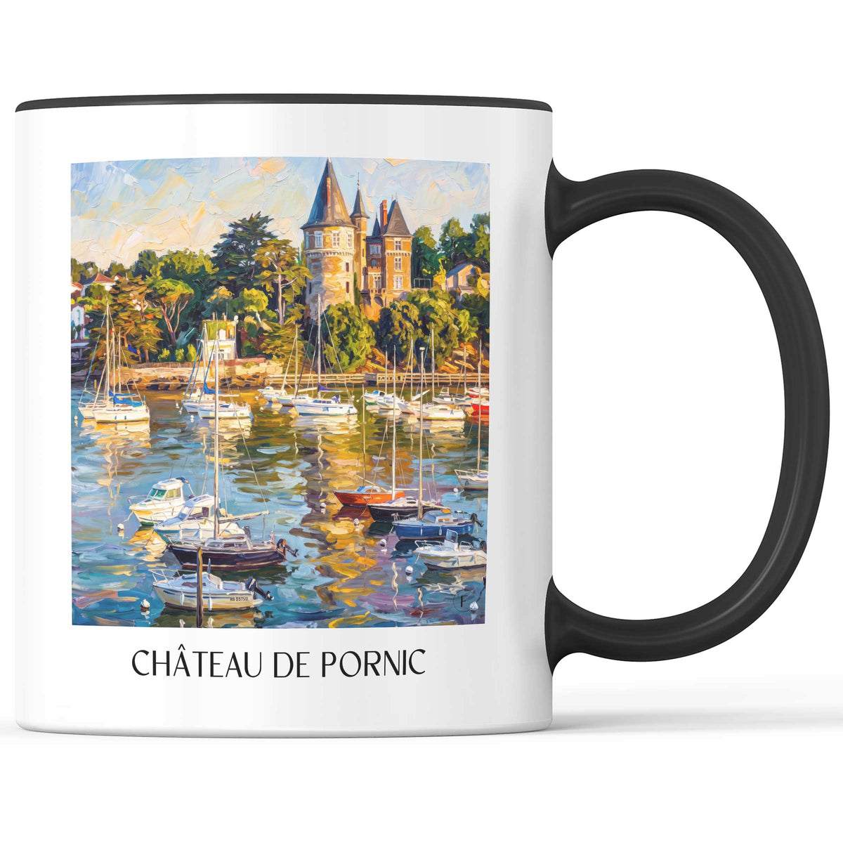 château-de-pornic-côte-de-jade-frankreich-kaffeebecher-oil-painting-oelgemaelde