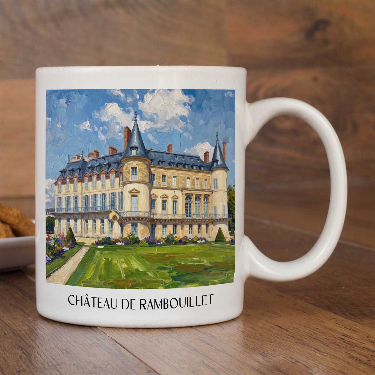 château-de-rambouillet-île-de-france-frankreich-kaffeebecher-oil-painting-oelgemaelde