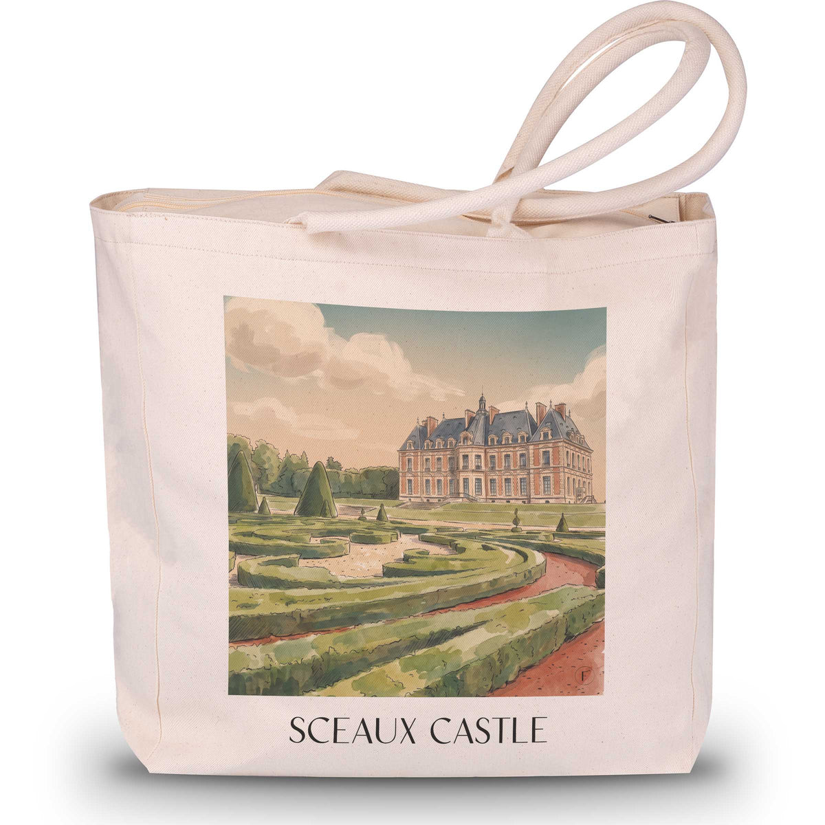 Château de Sceaux Shopping Tasche - Île-de-France - Frankreich Tote Bag - Einkaufstasche im Aquarell Stil - favplace